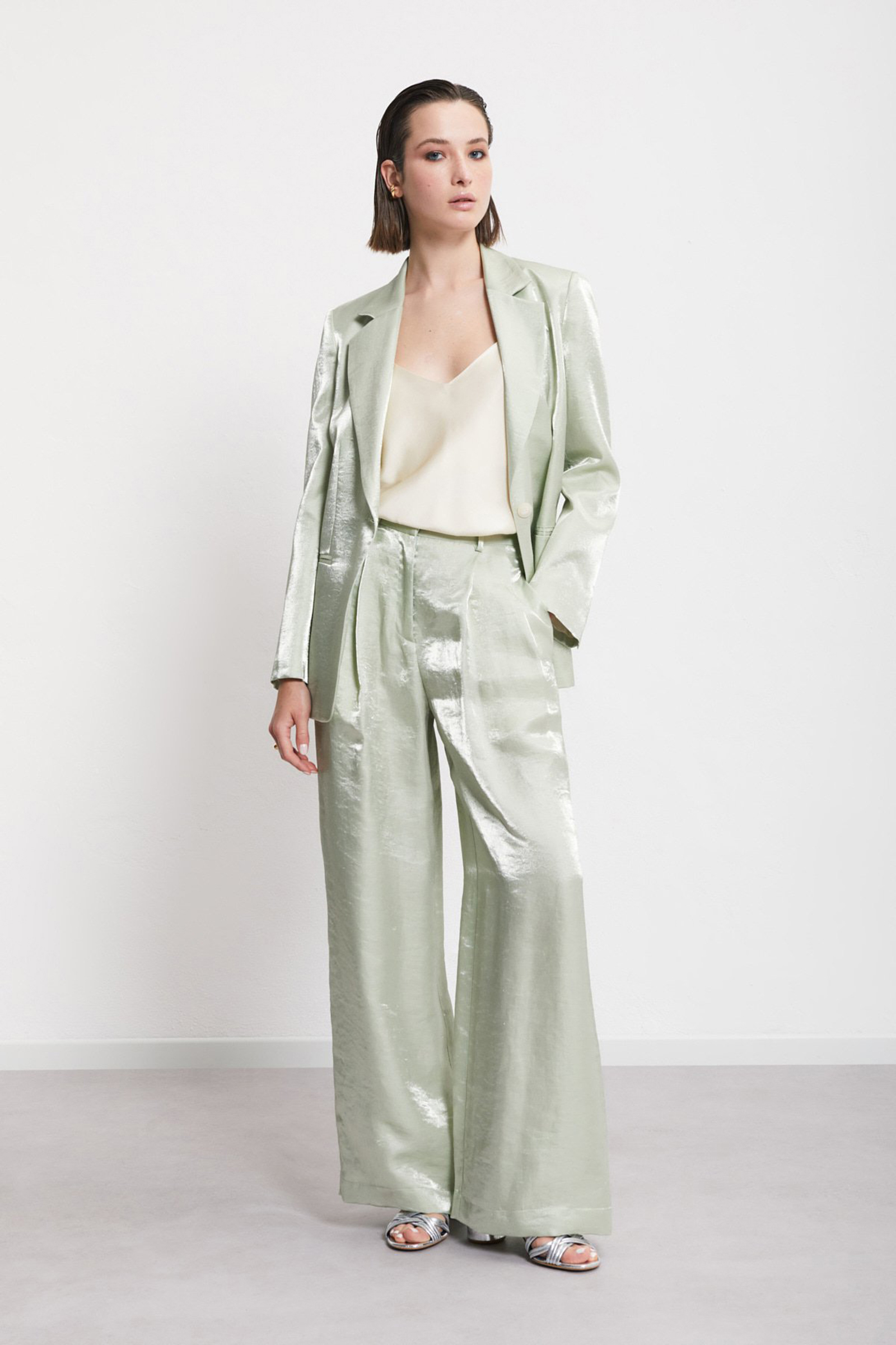 Dames blazer groen