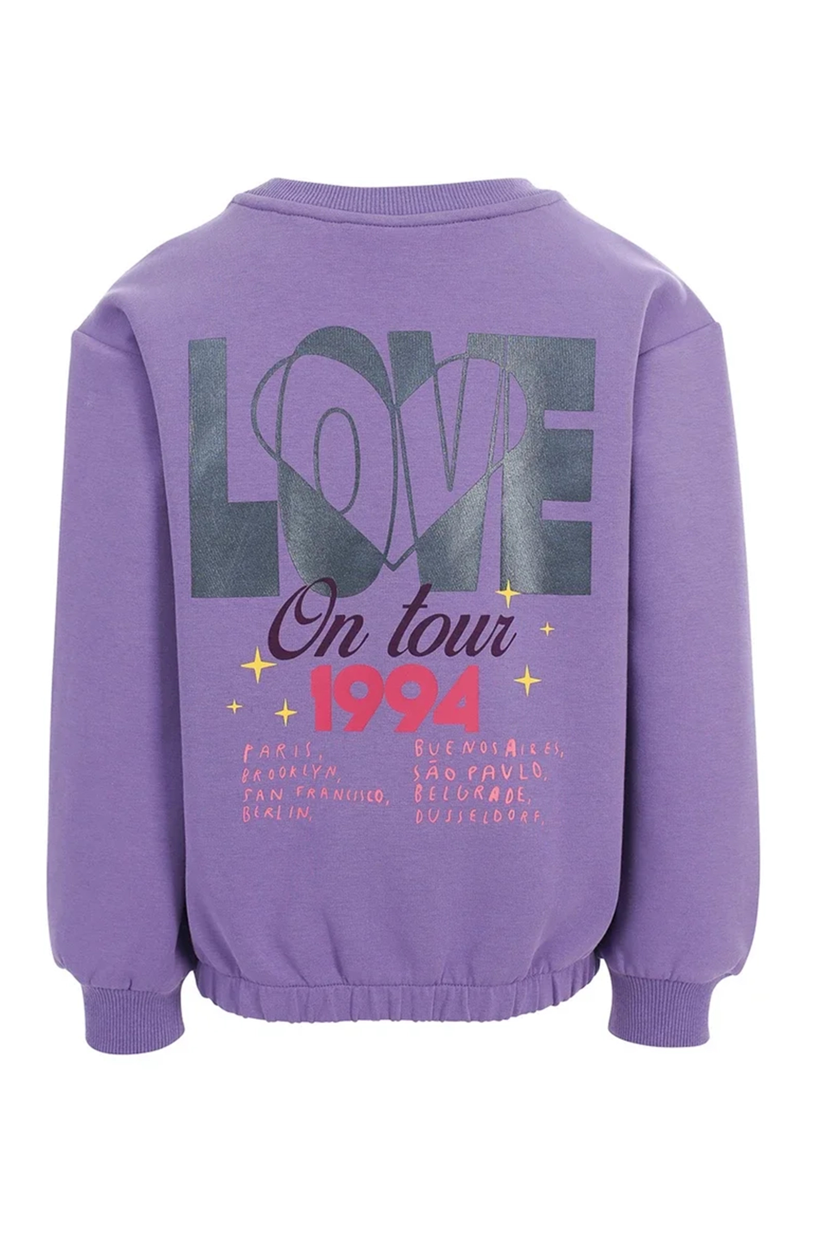 Meisjes sweater paars