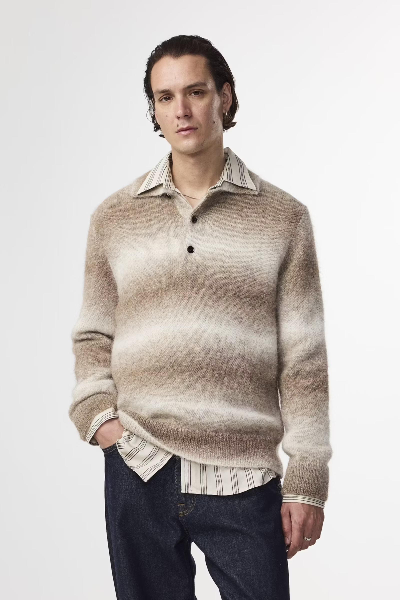 Heren vest bruin