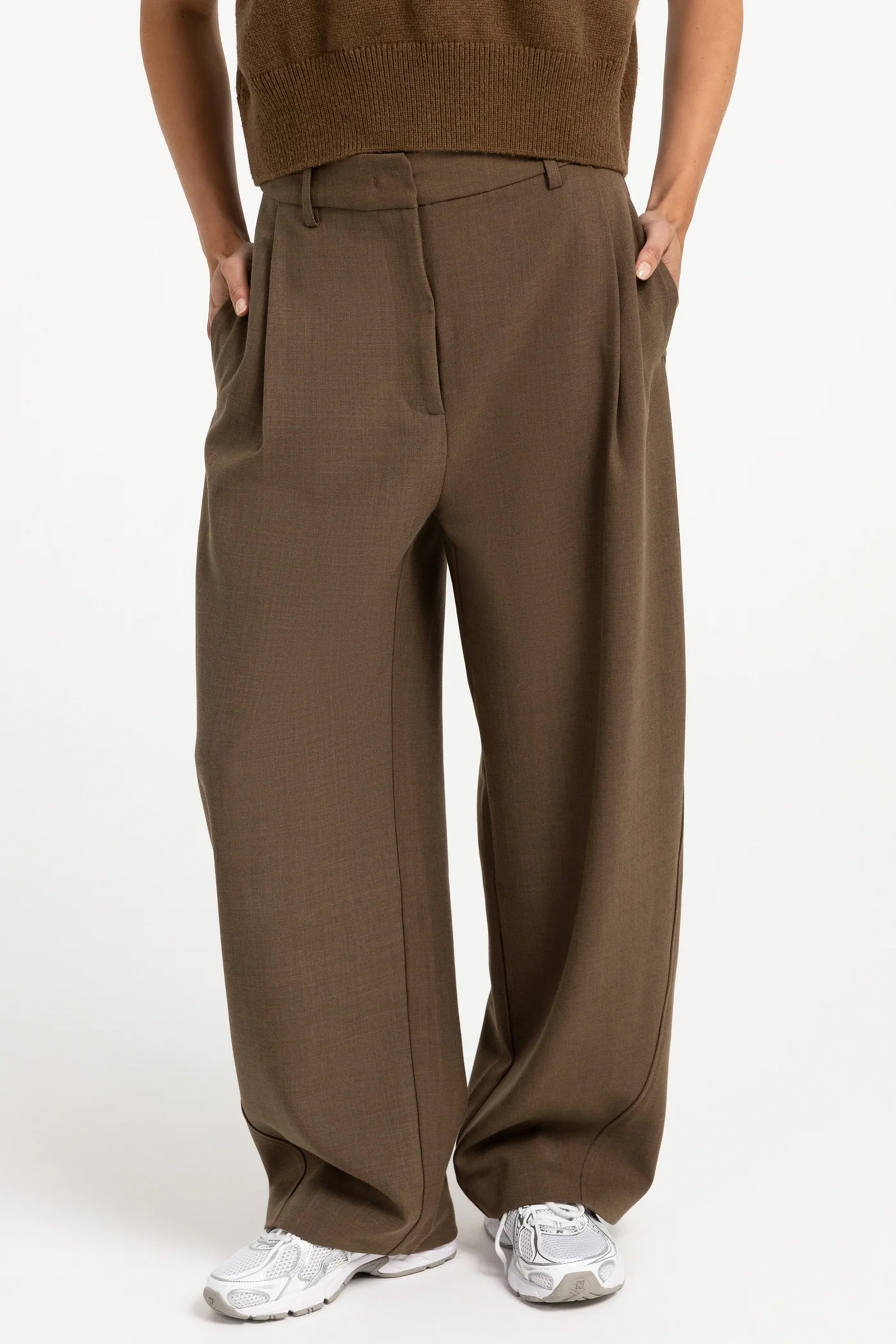 Dames broek bruin