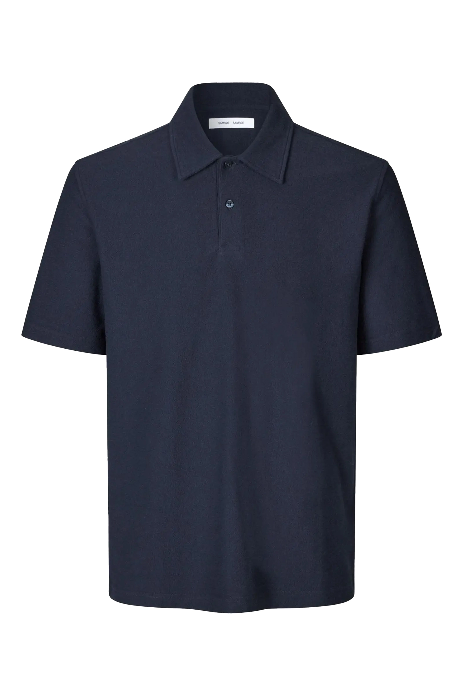 Heren polo korte mouw blauw