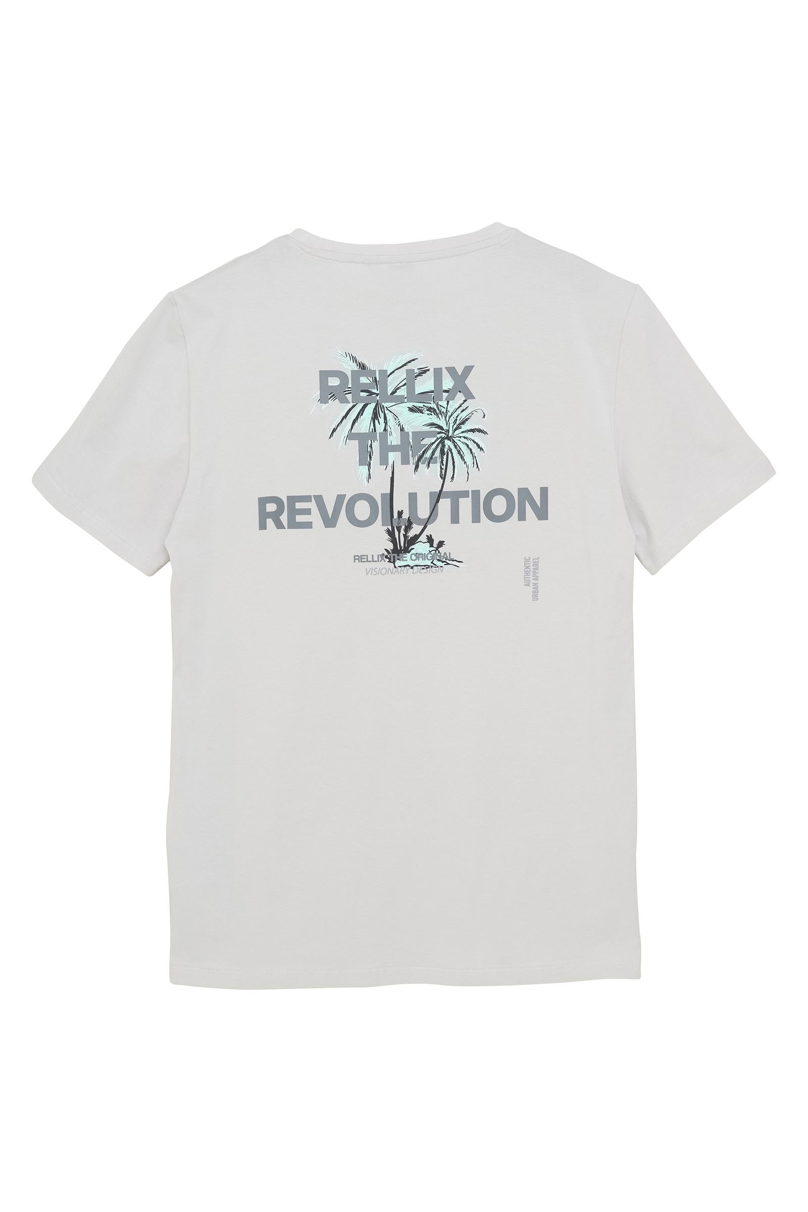 Rellix T-shirt rlx backprint Grijs-1 3
