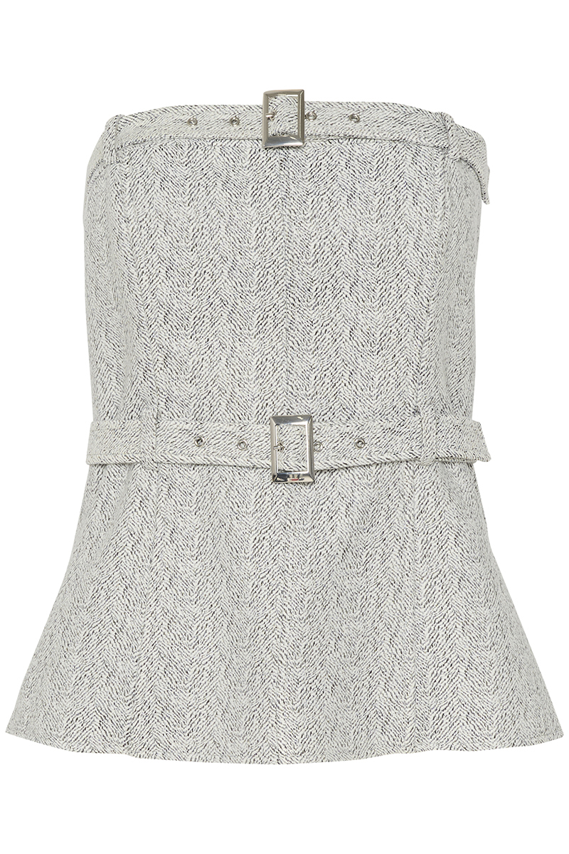Dames top grijs