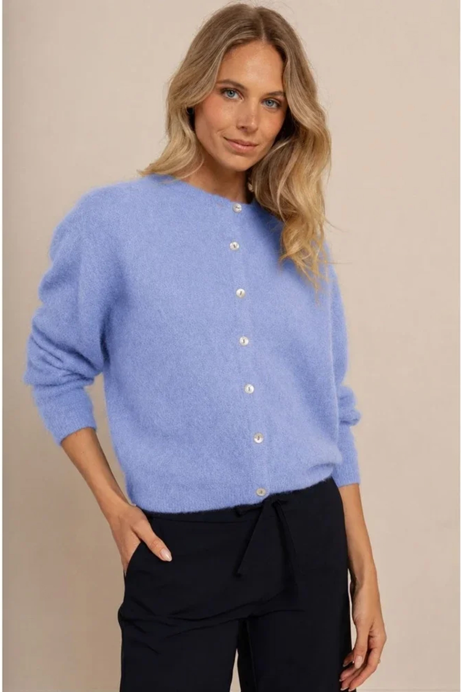 Dames vest blauw
