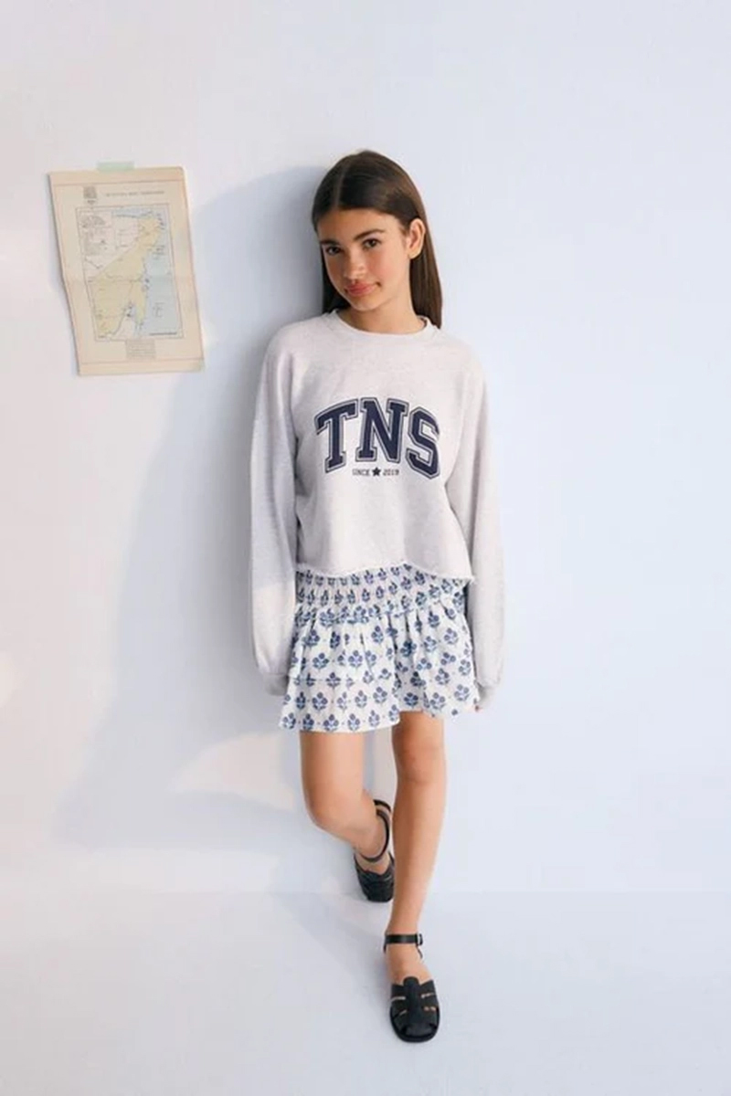 Meisjes sweater grijs