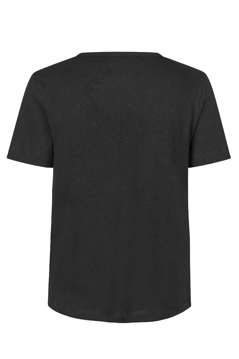 Dames t-shirt korte mouw zwart