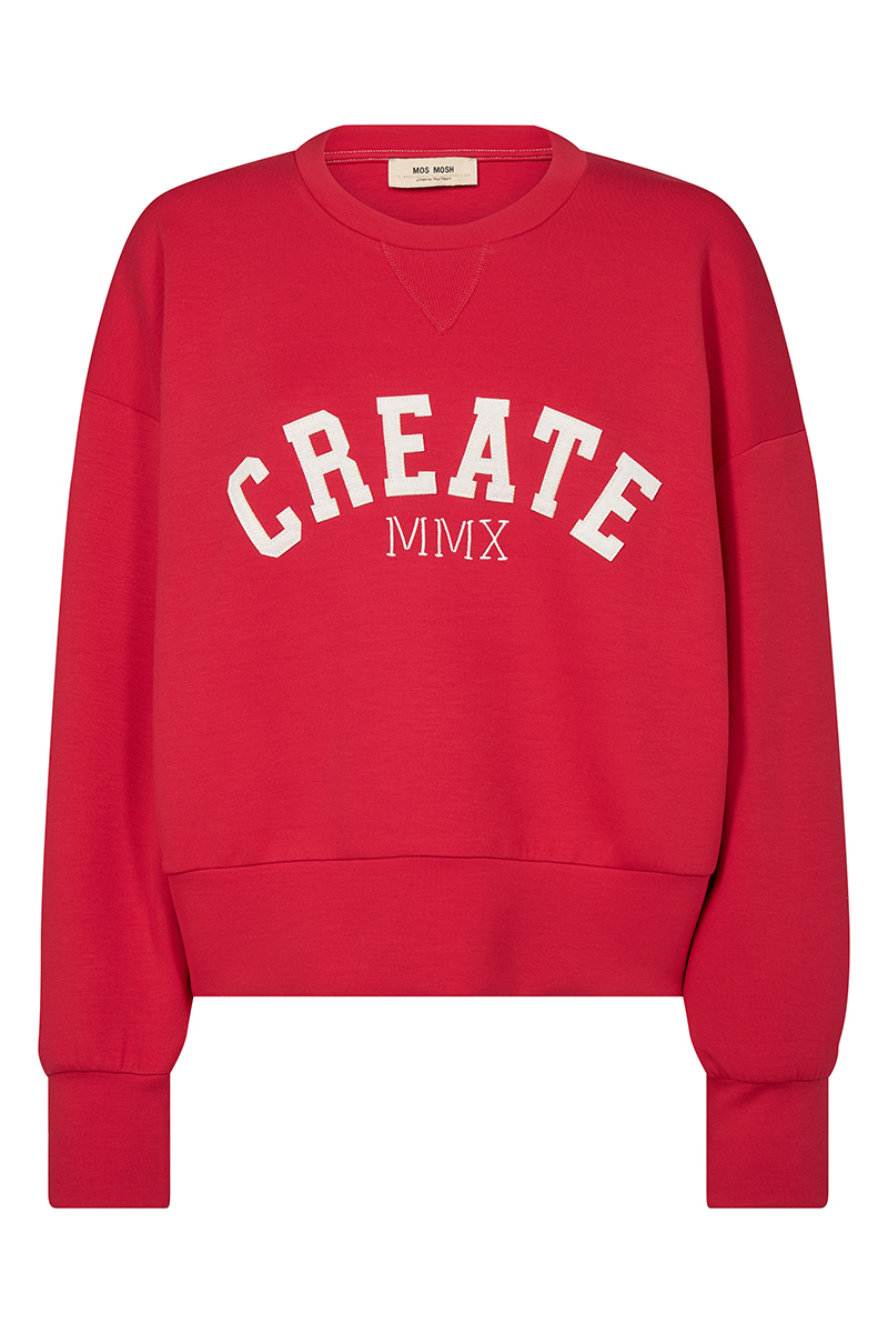 Mos Mosh MMCelli O-LS Sweatshirt Rood-1 1