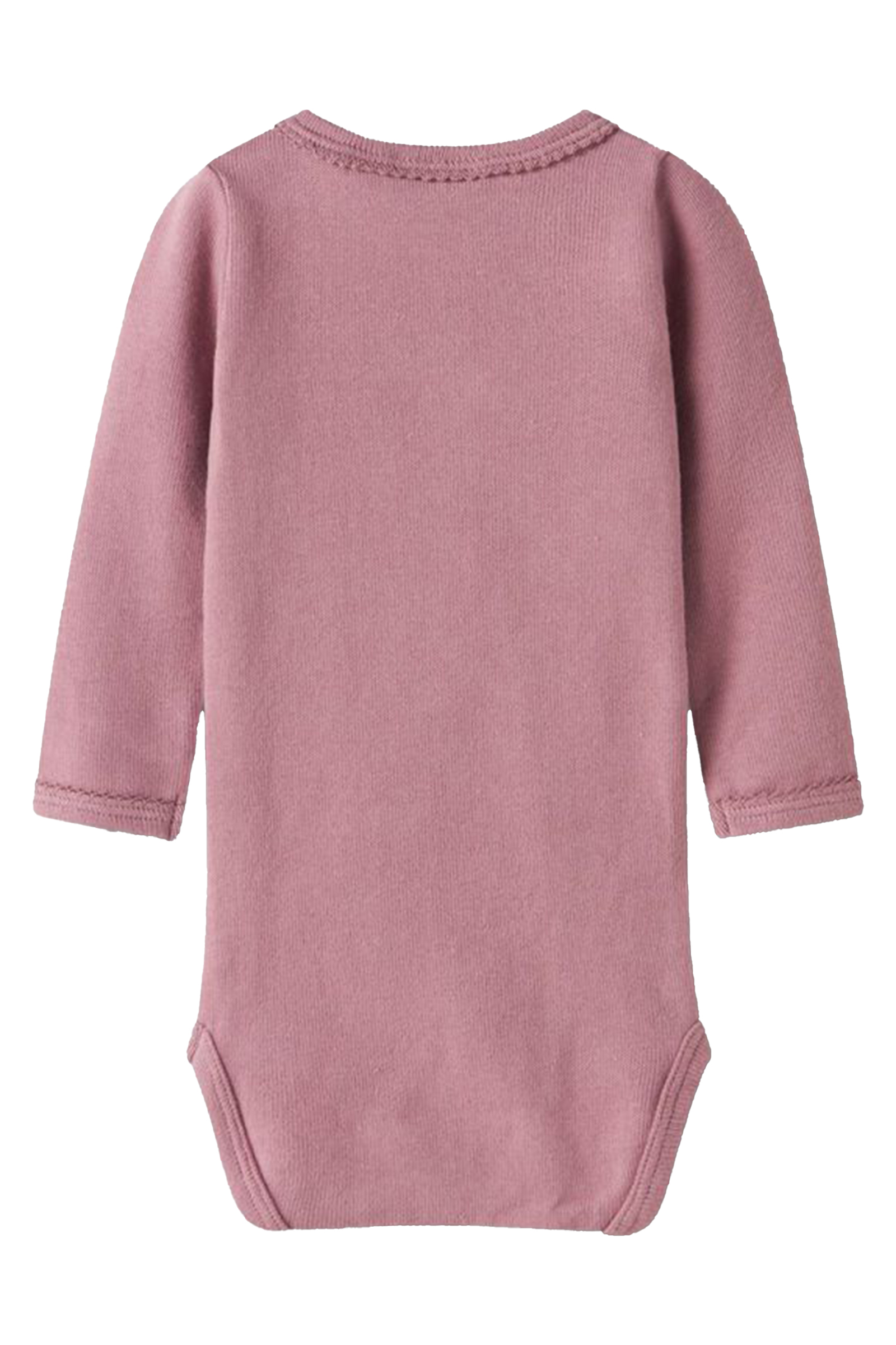 Baby romper lange mouw rose