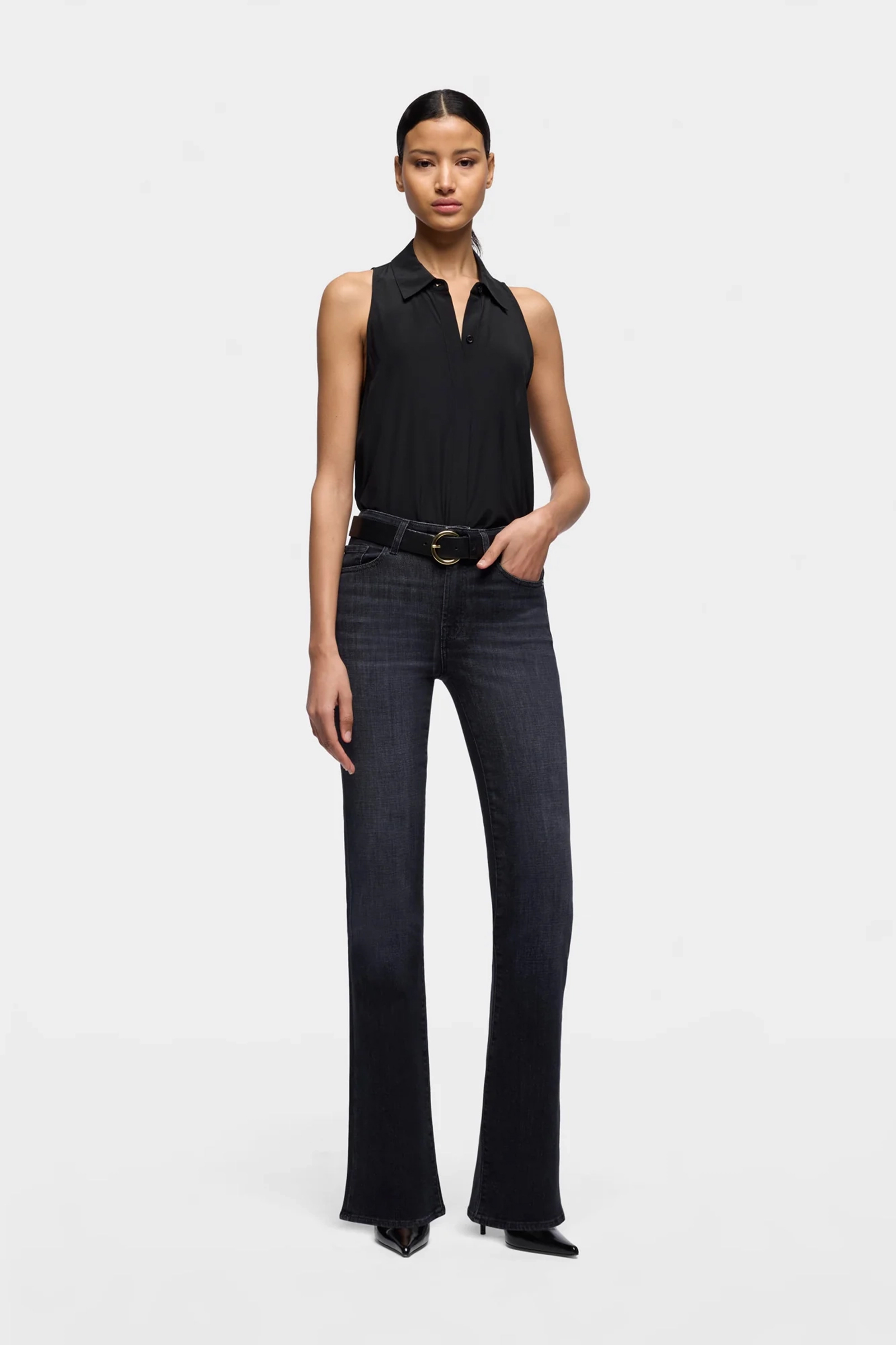 Dames jeans grijs