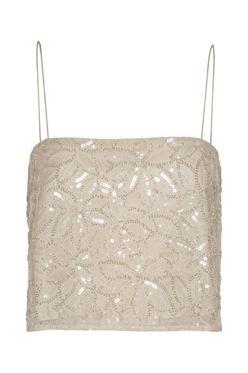 Dames top zilver