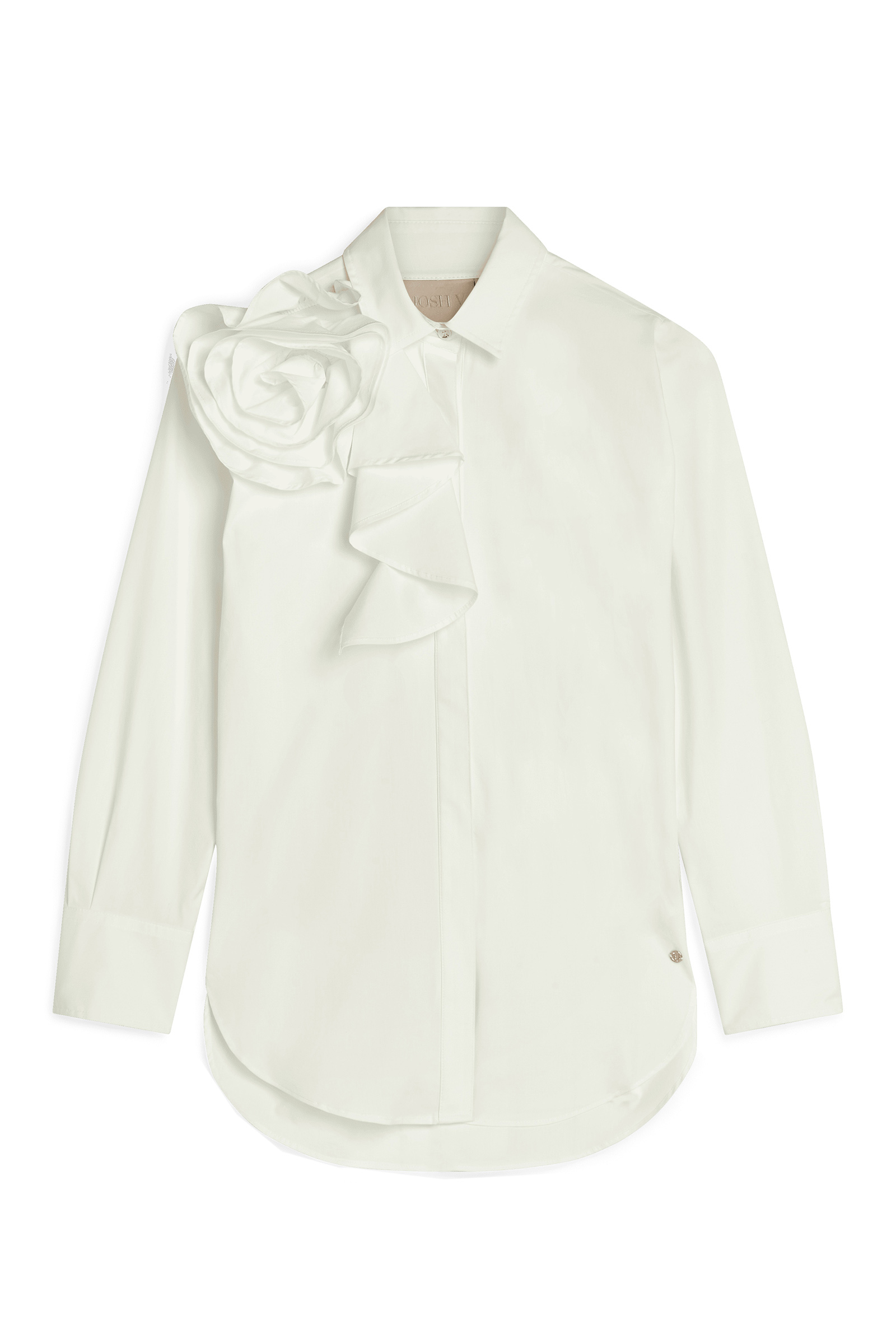 Dames blouse lange mouw wit