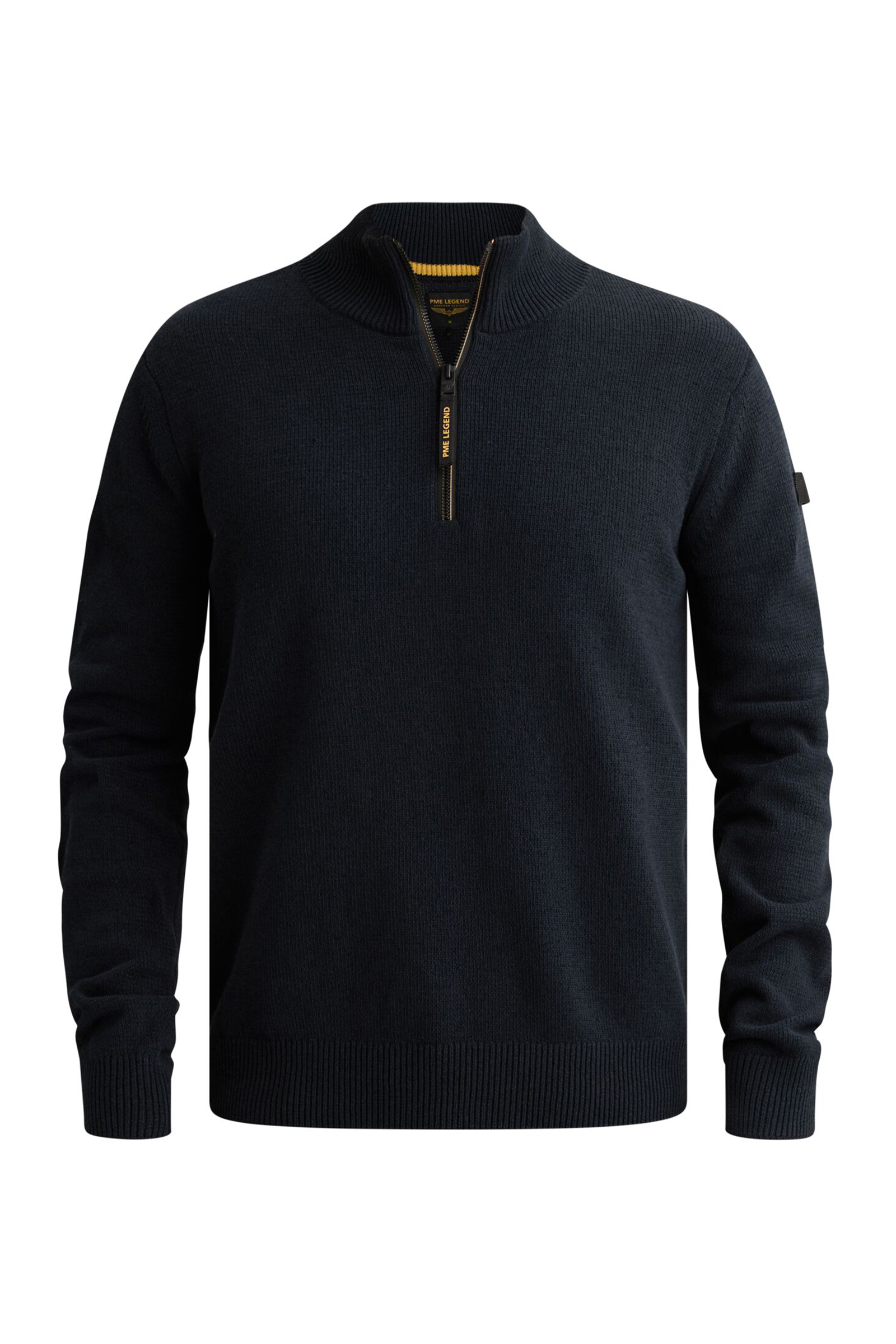 Heren polo korte mouw blauw