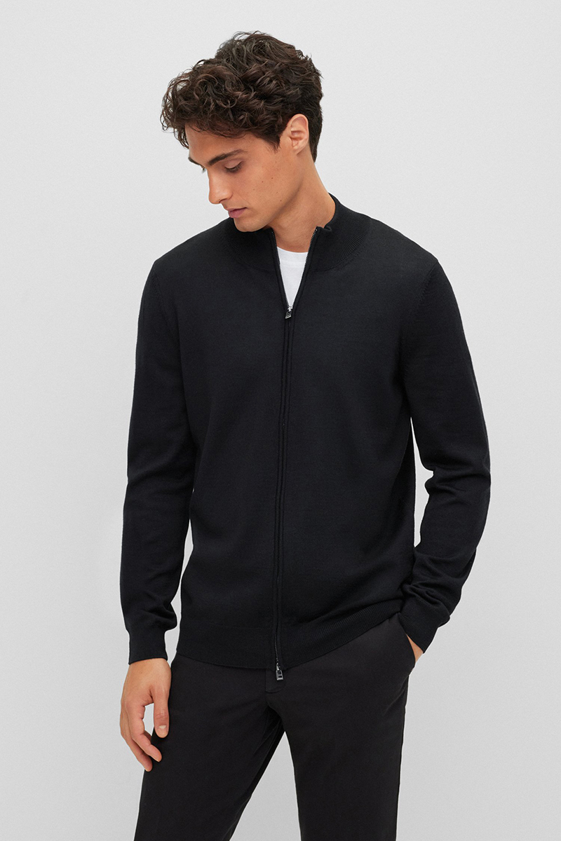 Heren vest zwart