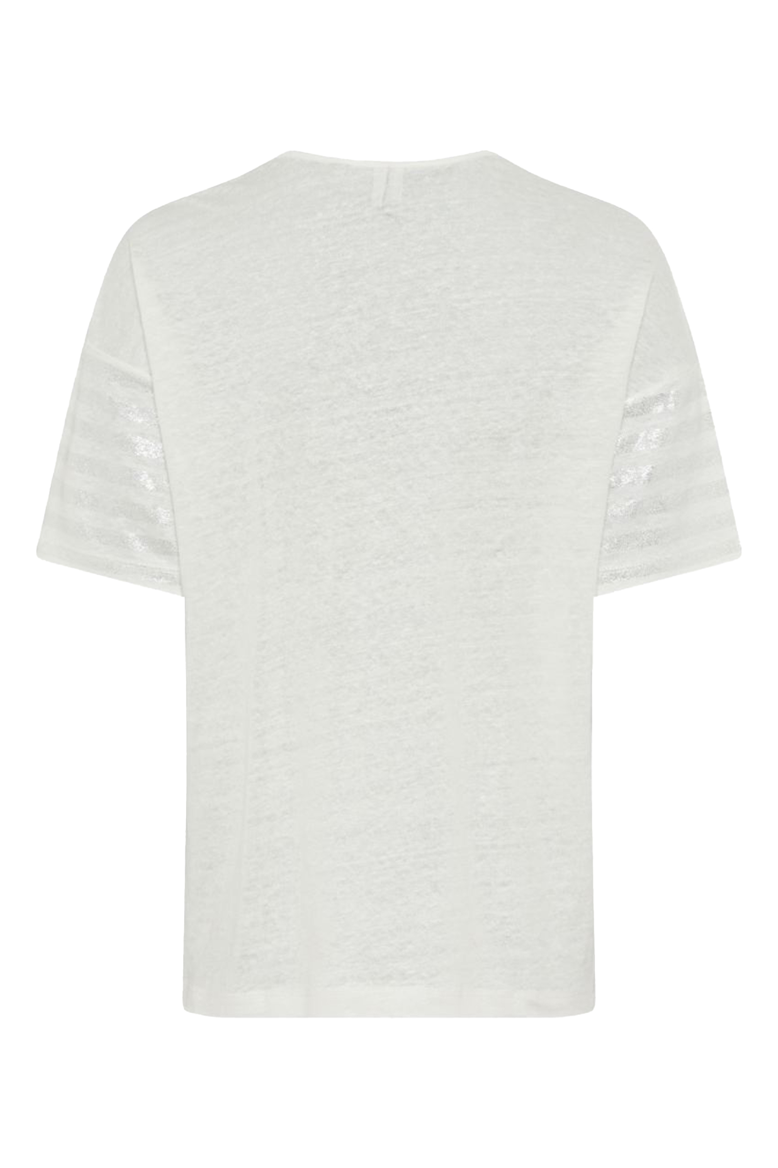 Dames t-shirt korte mouw ecru