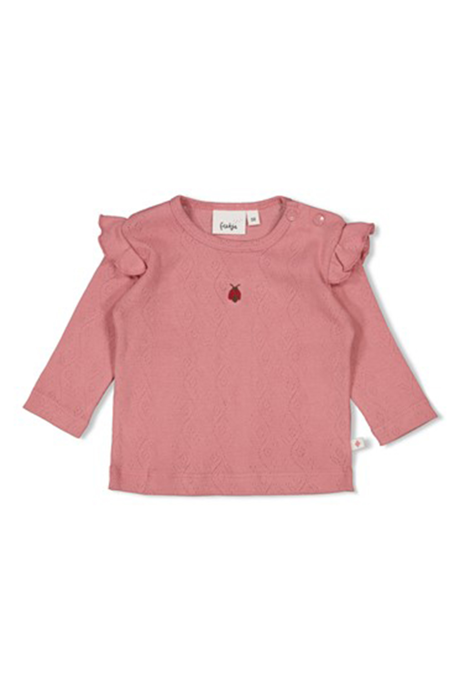 Baby t-shirt lange mouw rose