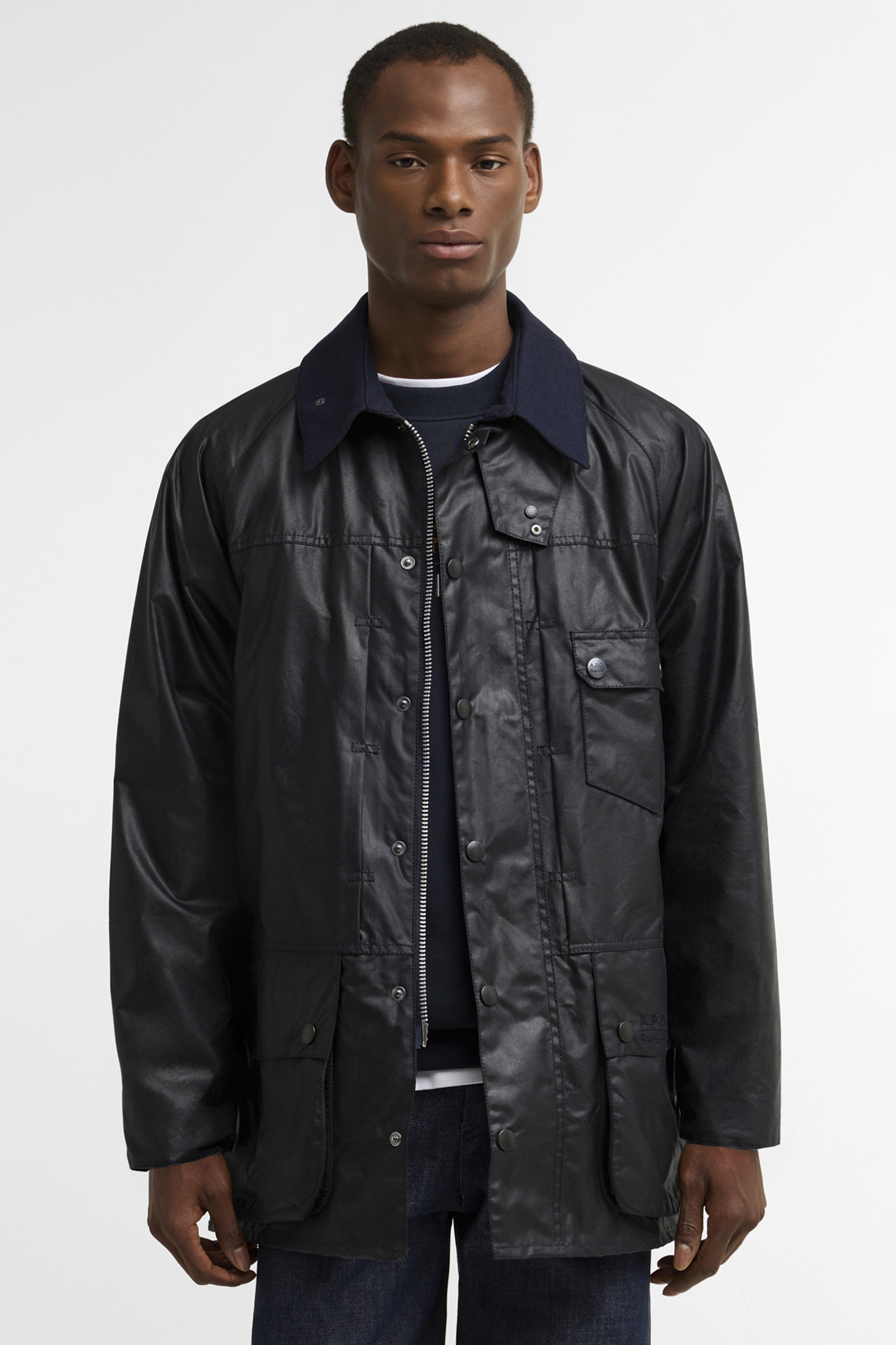 Heren jas blauw