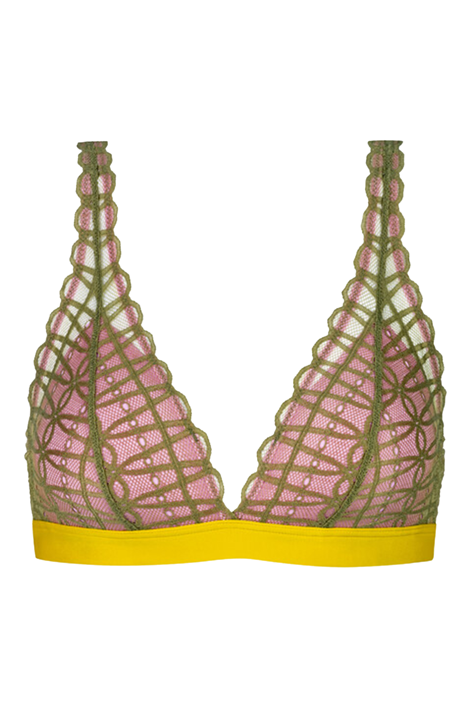 Lingerie dames bh geel