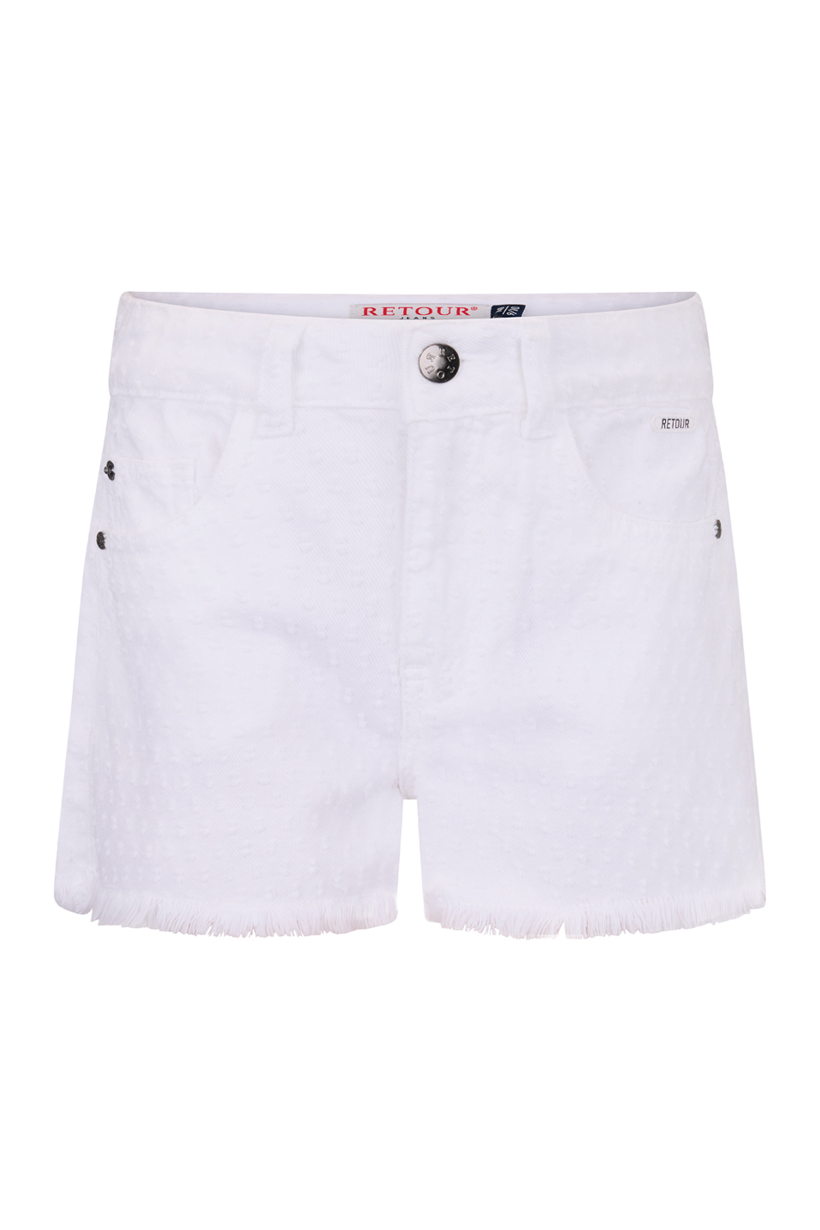 Meisjes short wit