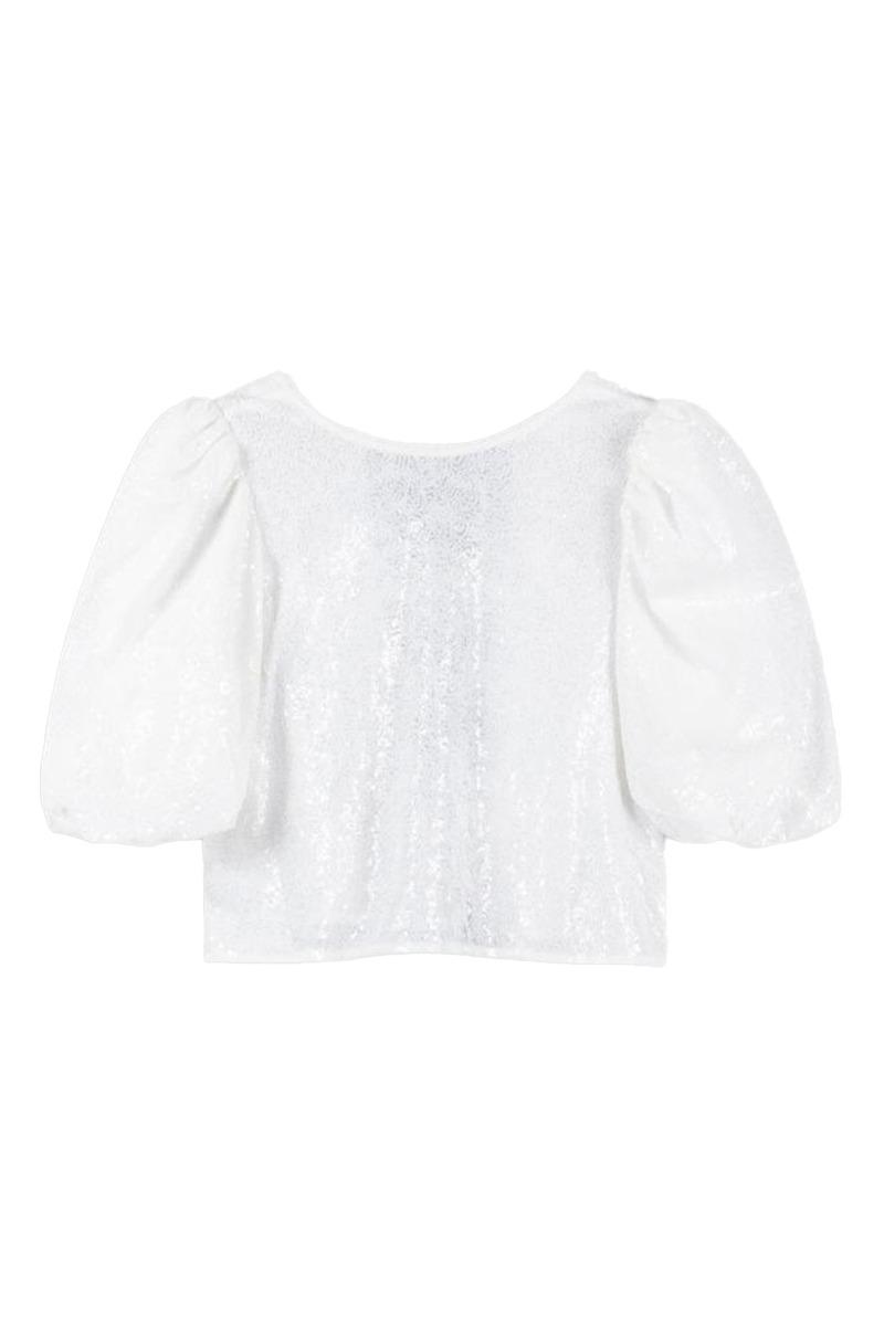Dames blouse korte mouw wit