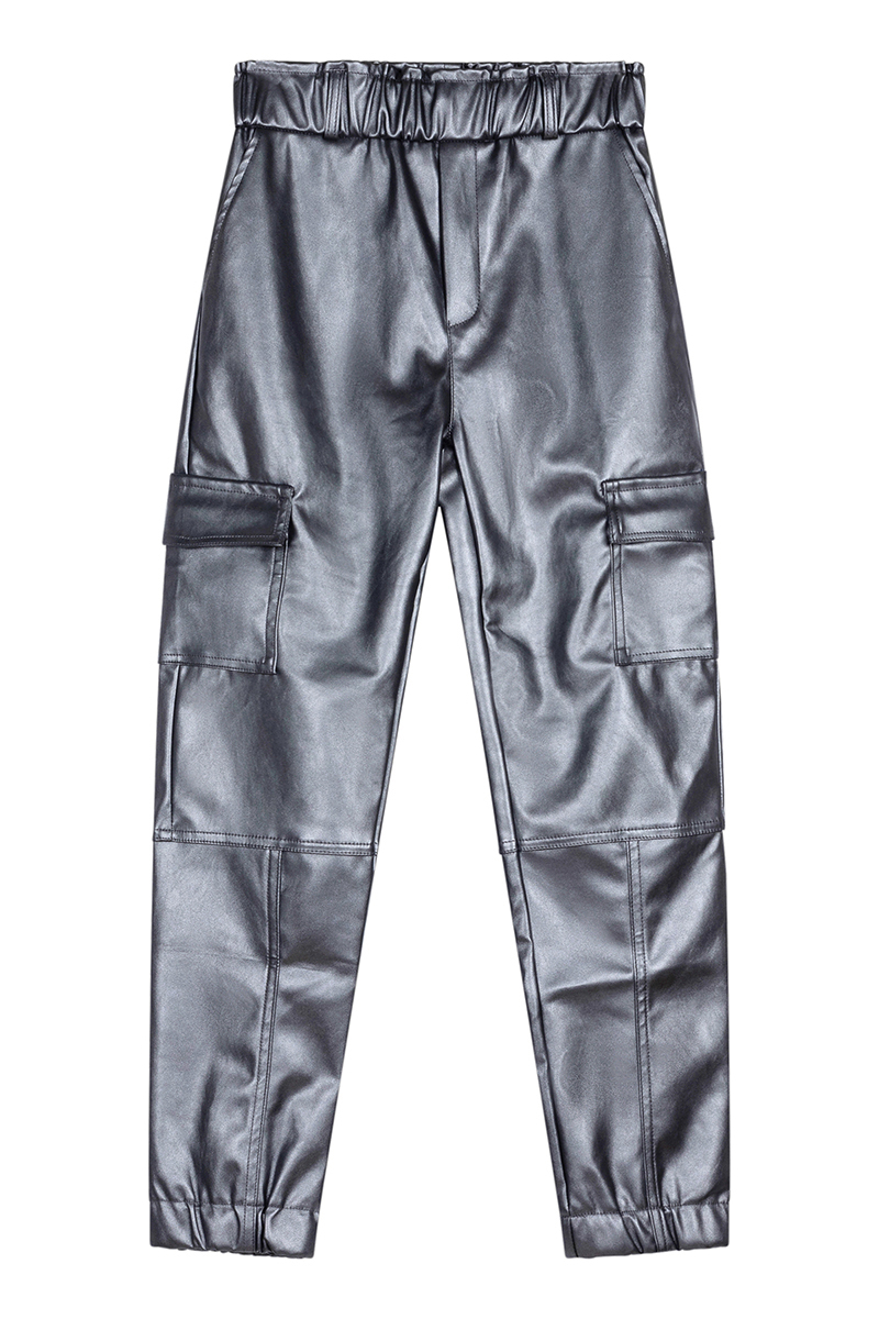 Meisjes broek zilver