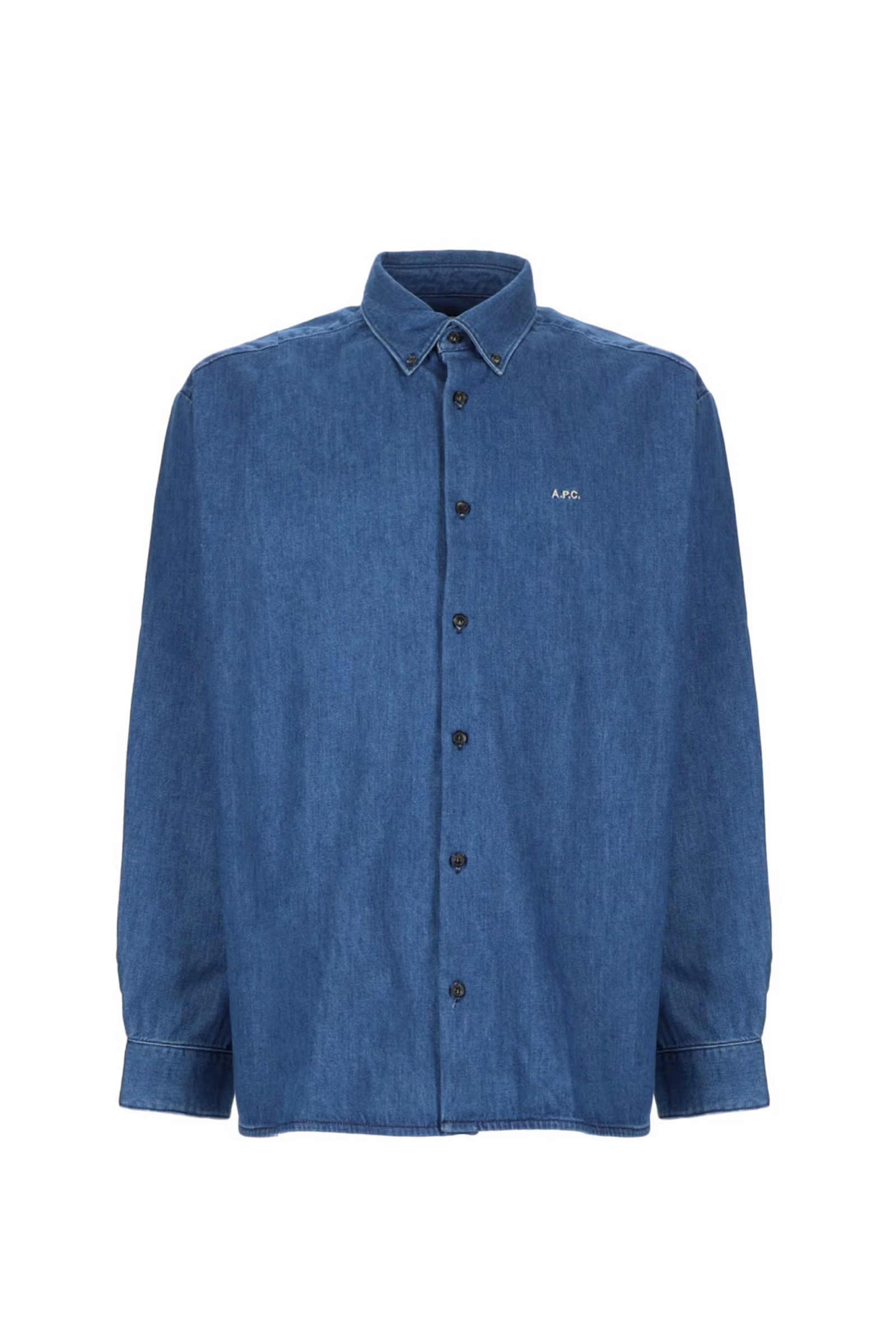 Heren overshirt blauw
