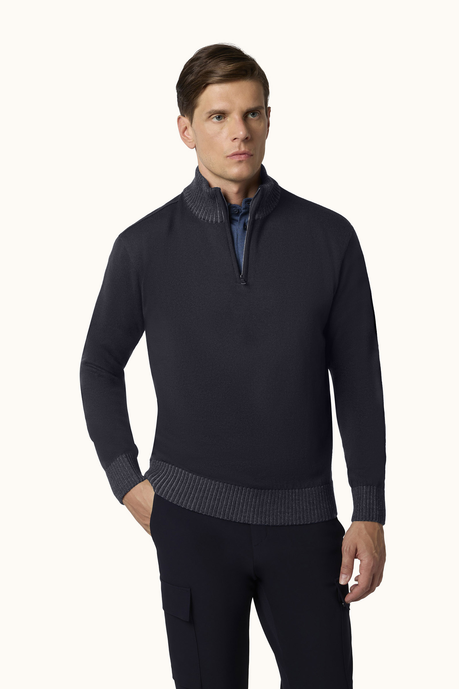 Heren trui blauw