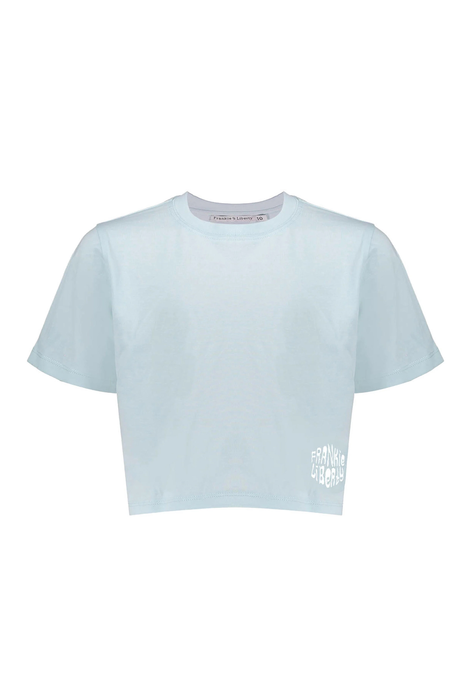 Meisjes t-shirt korte mouw blauw