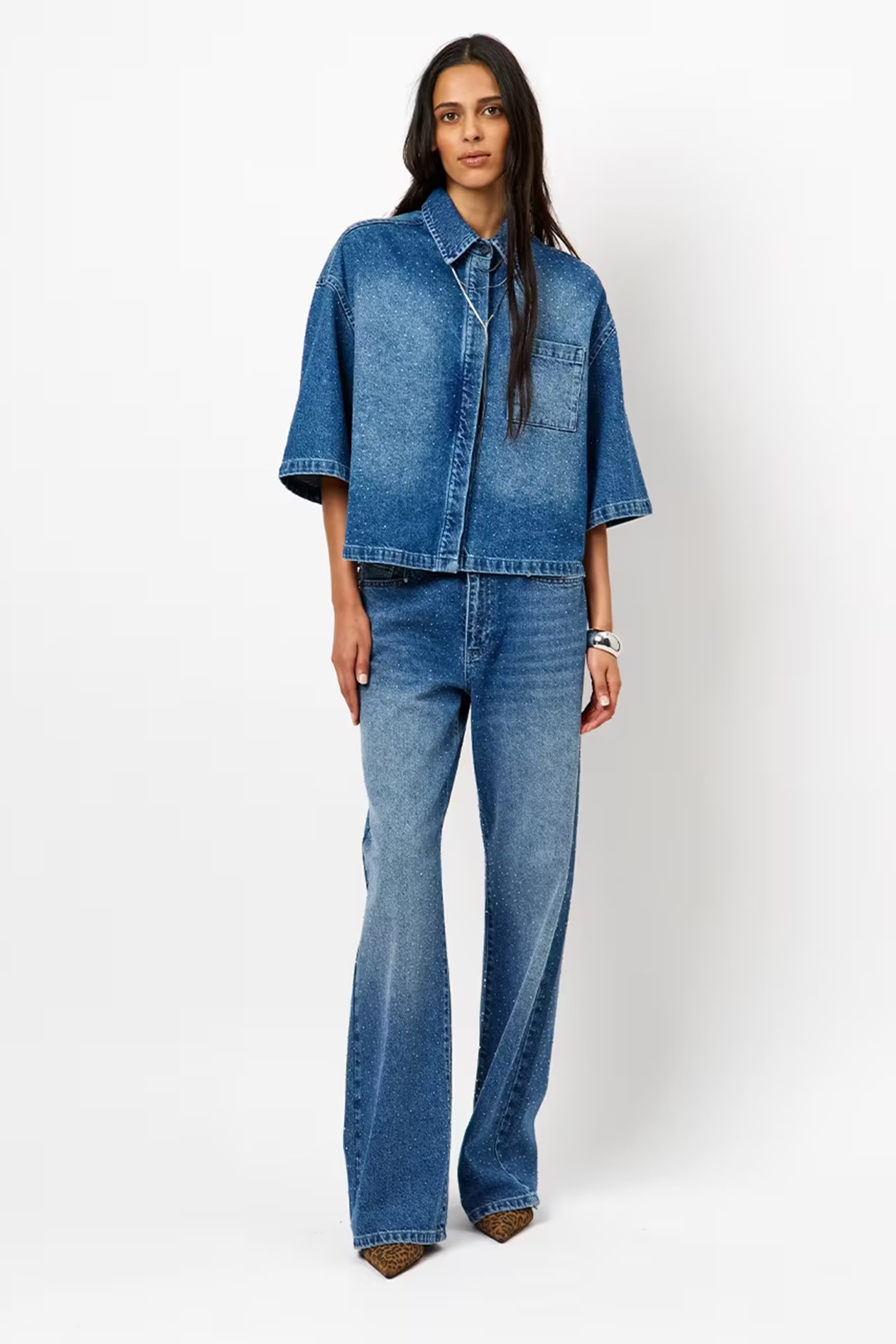 Dames jeans blauw