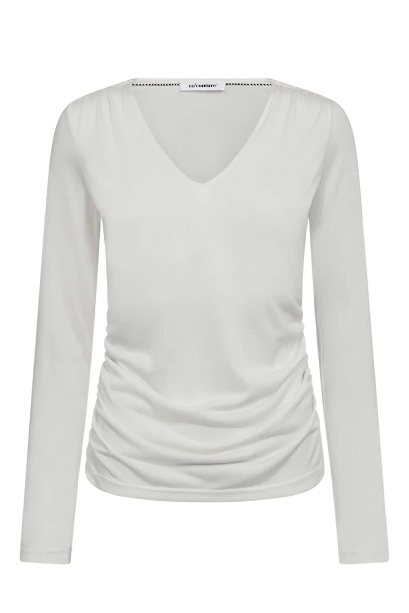 Dames blouse lange mouw ecru