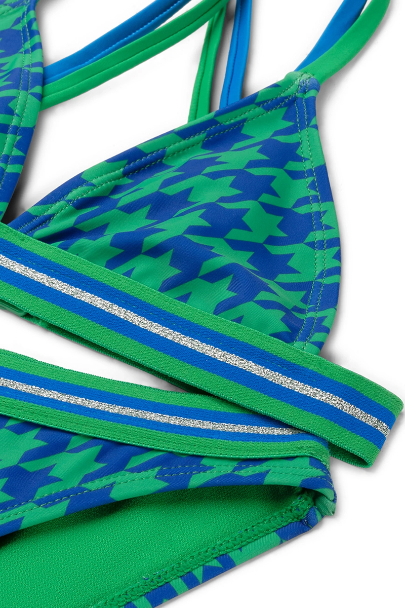 Bad/beach meisjes bikini blauw