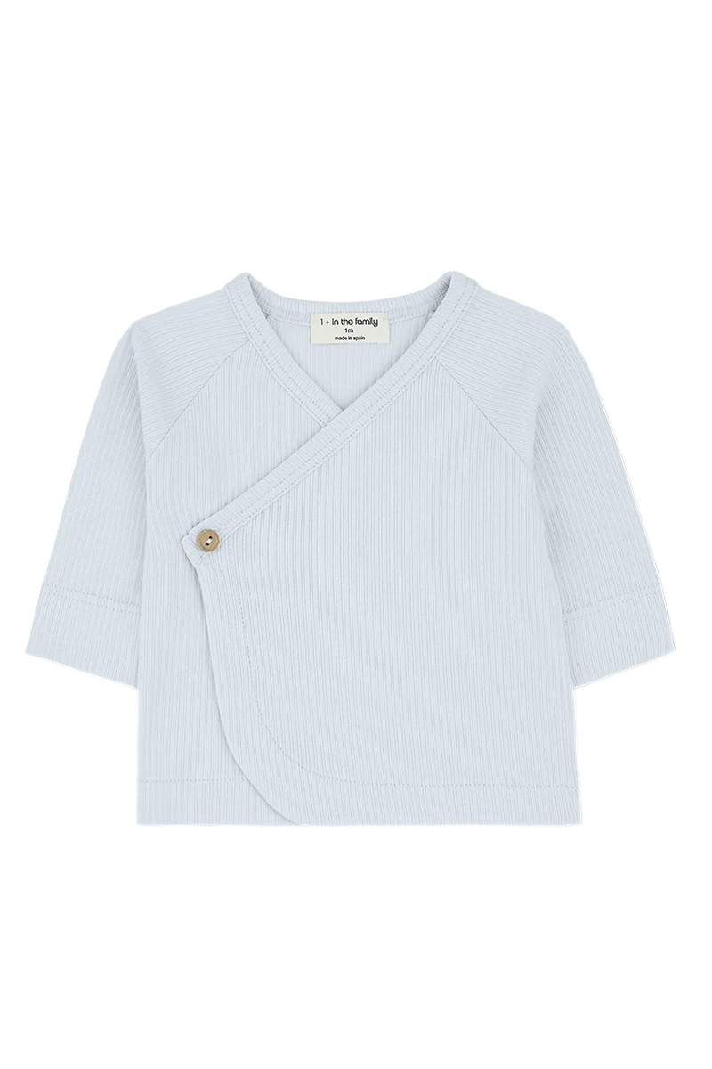 Baby t-shirt lange mouw blauw