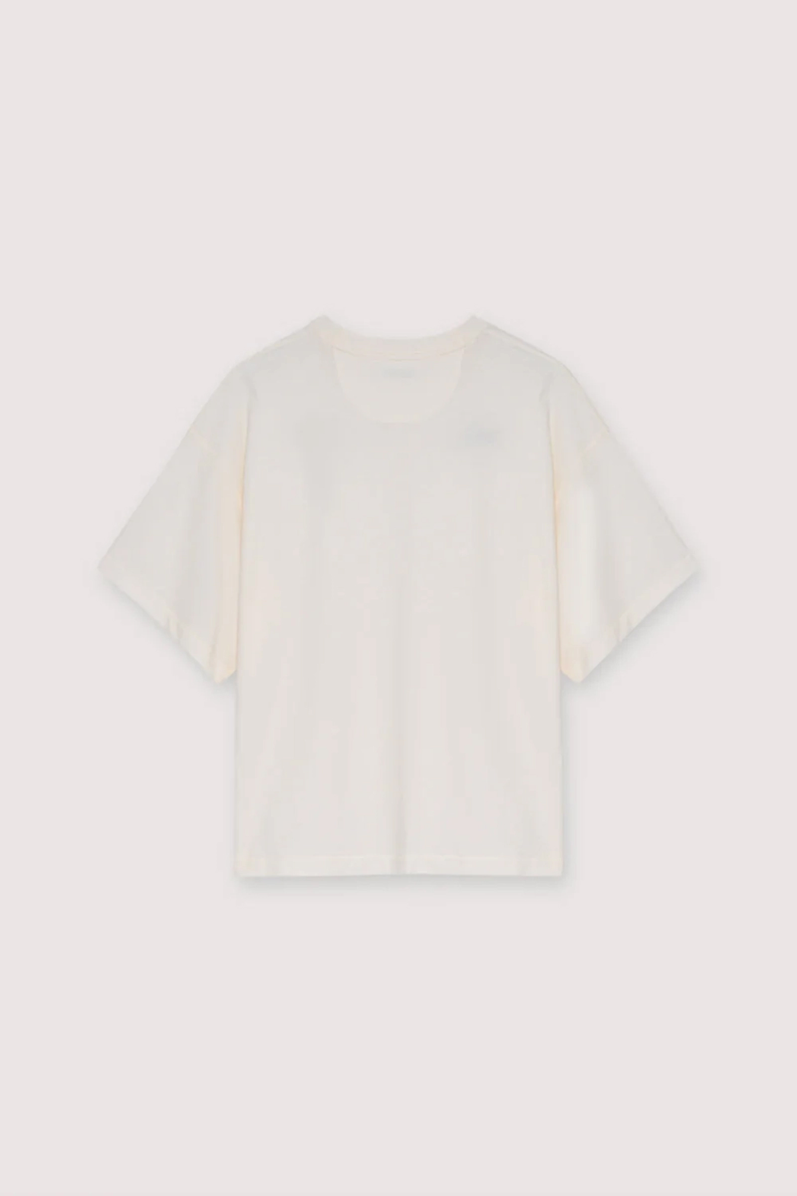 Meisjes t-shirt korte mouw ecru