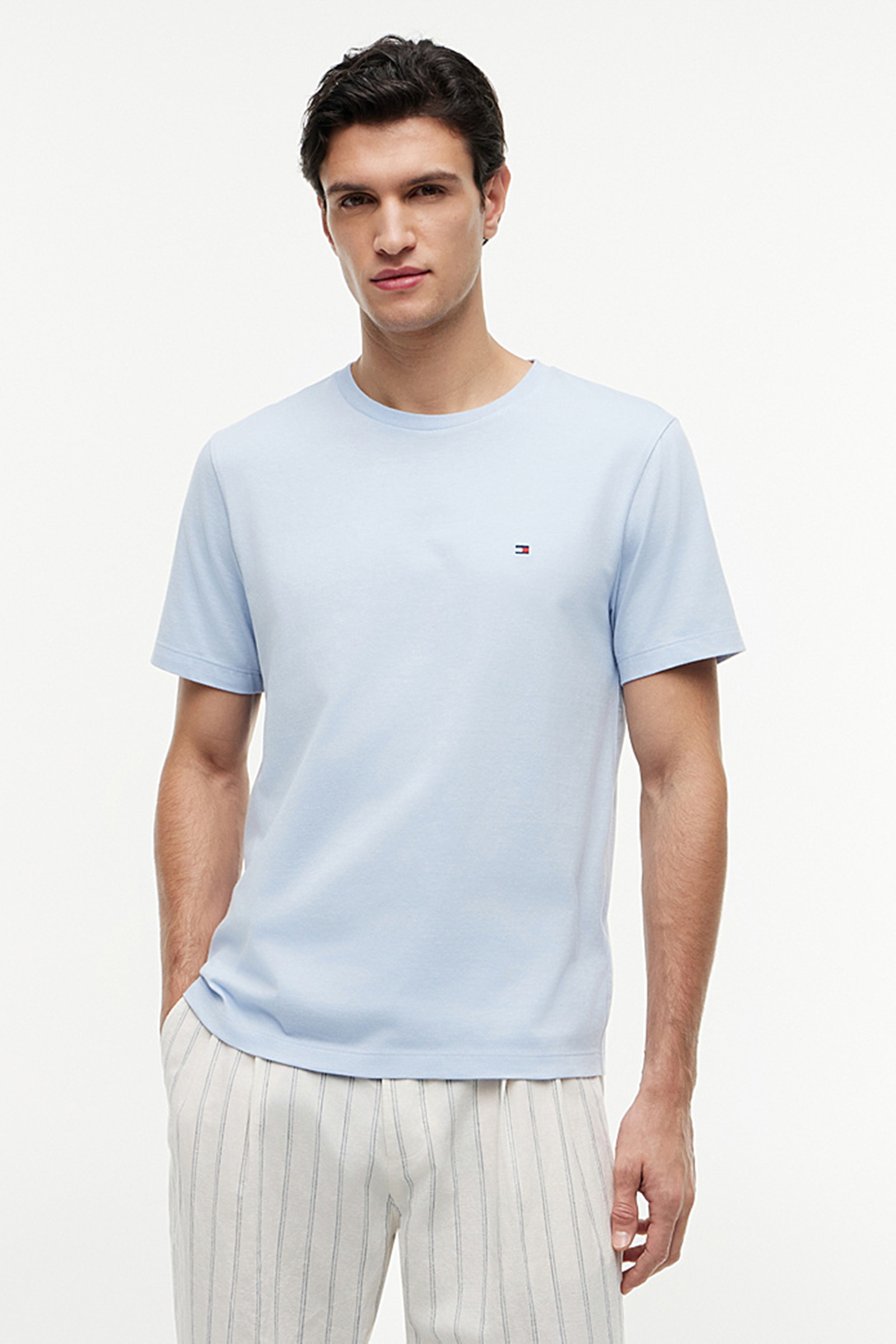 Heren t-shirt kortemouw blauw