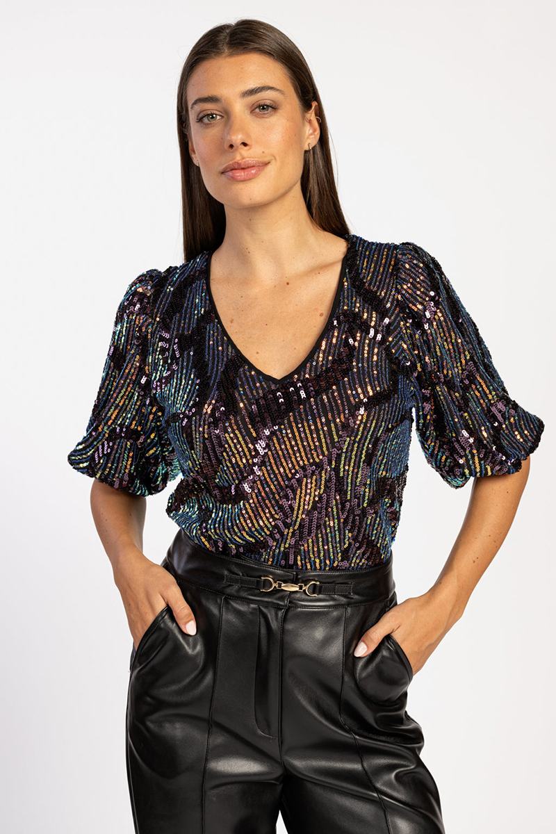 Dames top blauw
