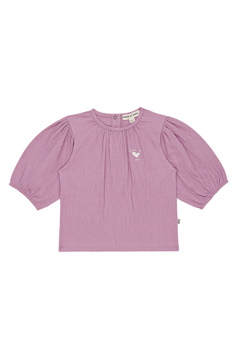Meisjes t-shirt korte mouw paars
