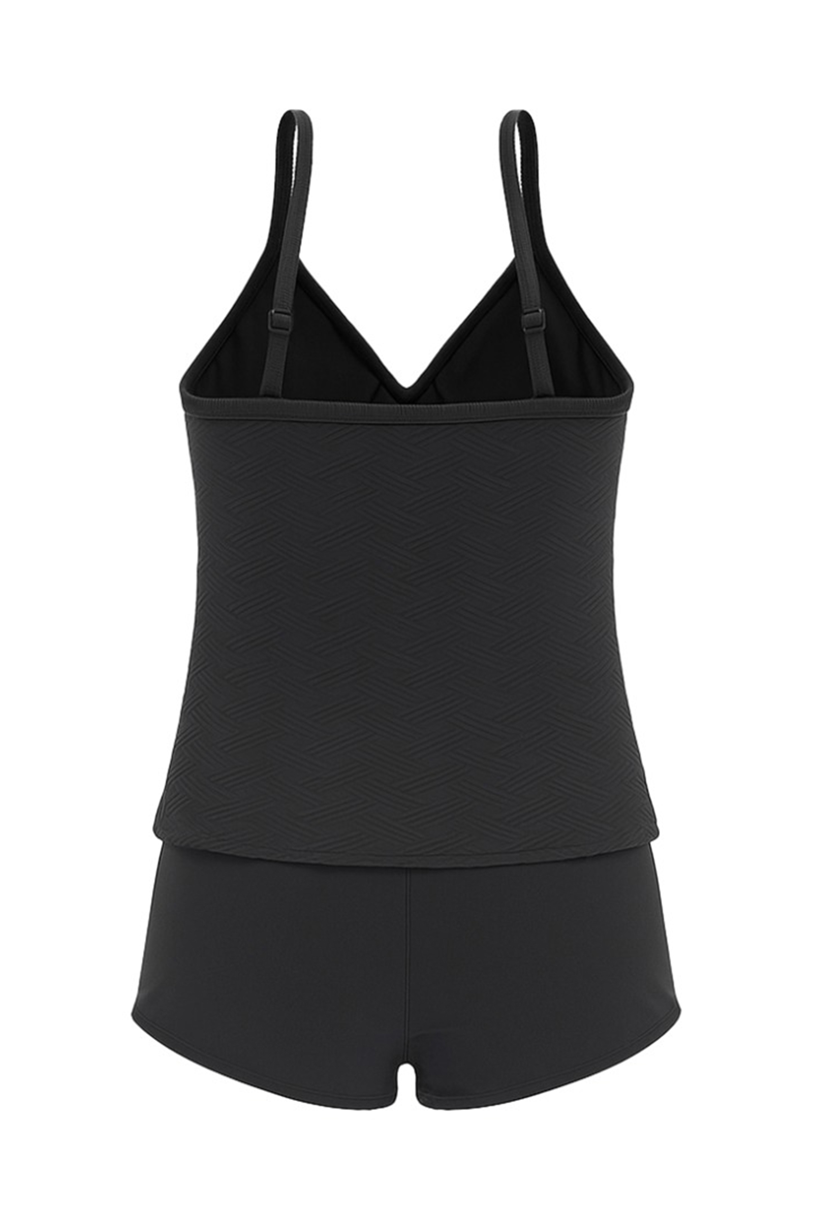Bad/beach dames tankini zwart