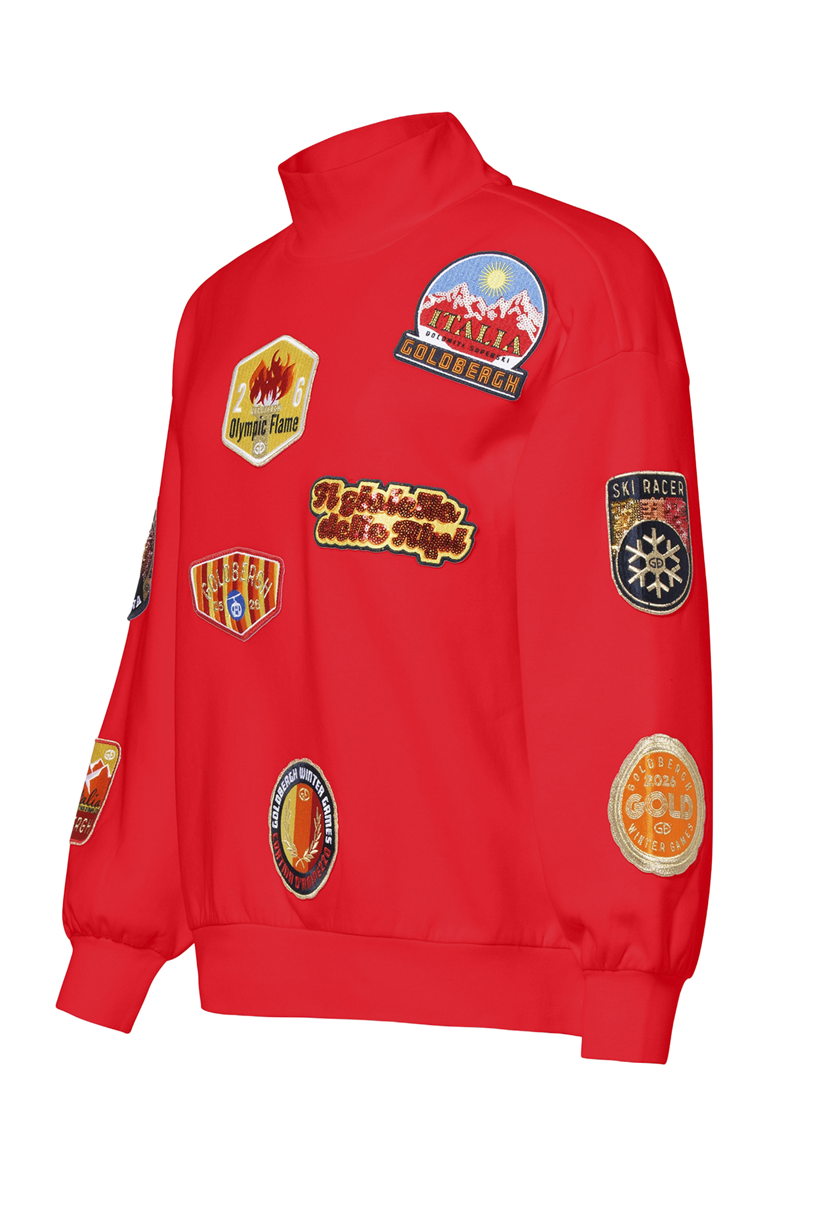 Wintersport dames sweater rood