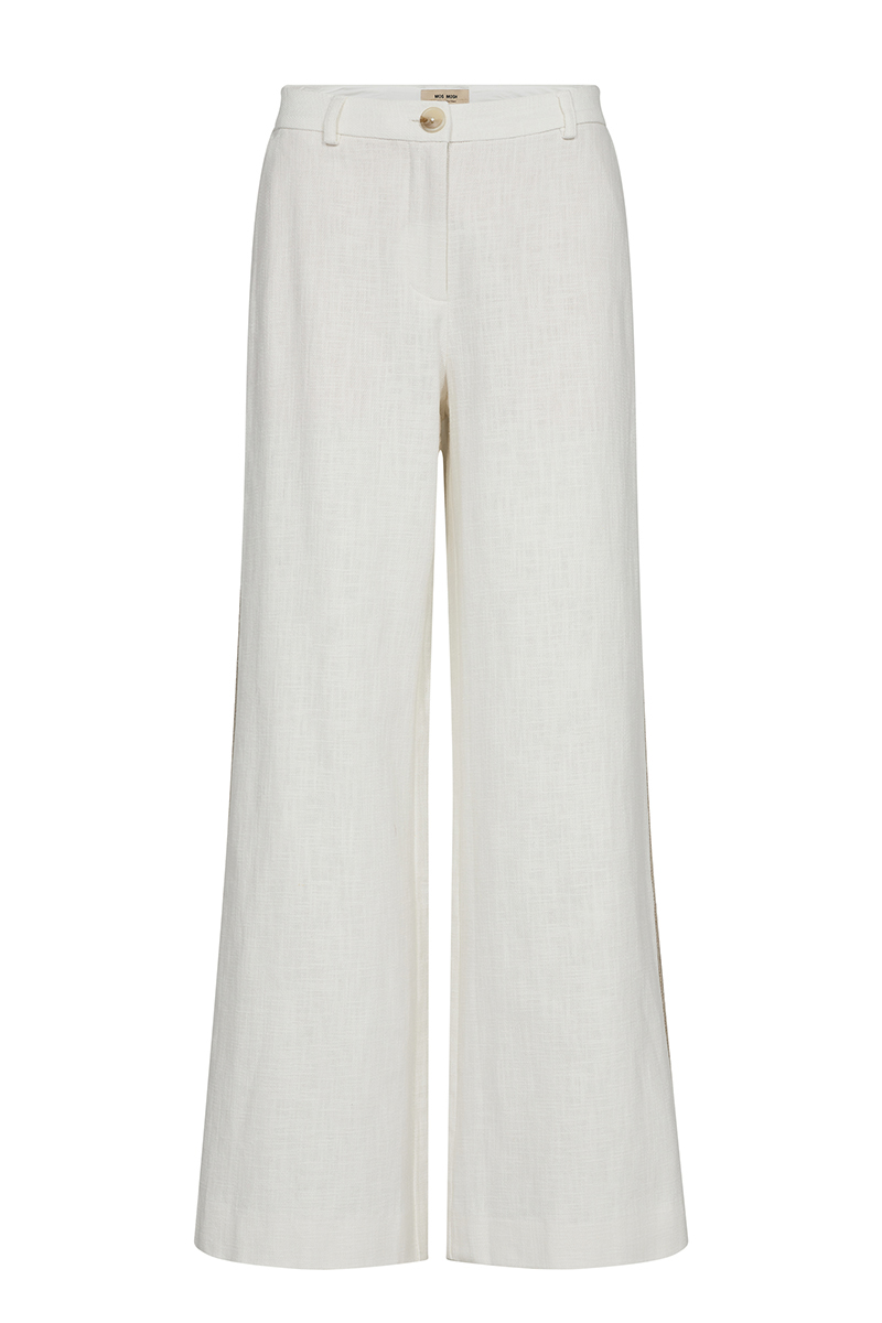 Mos Mosh MMBeata Ramie Pant Wit-1 1