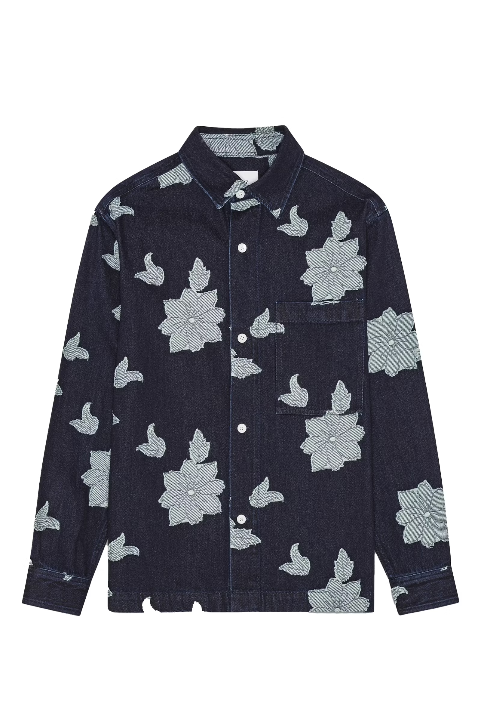 Heren overshirt blauw