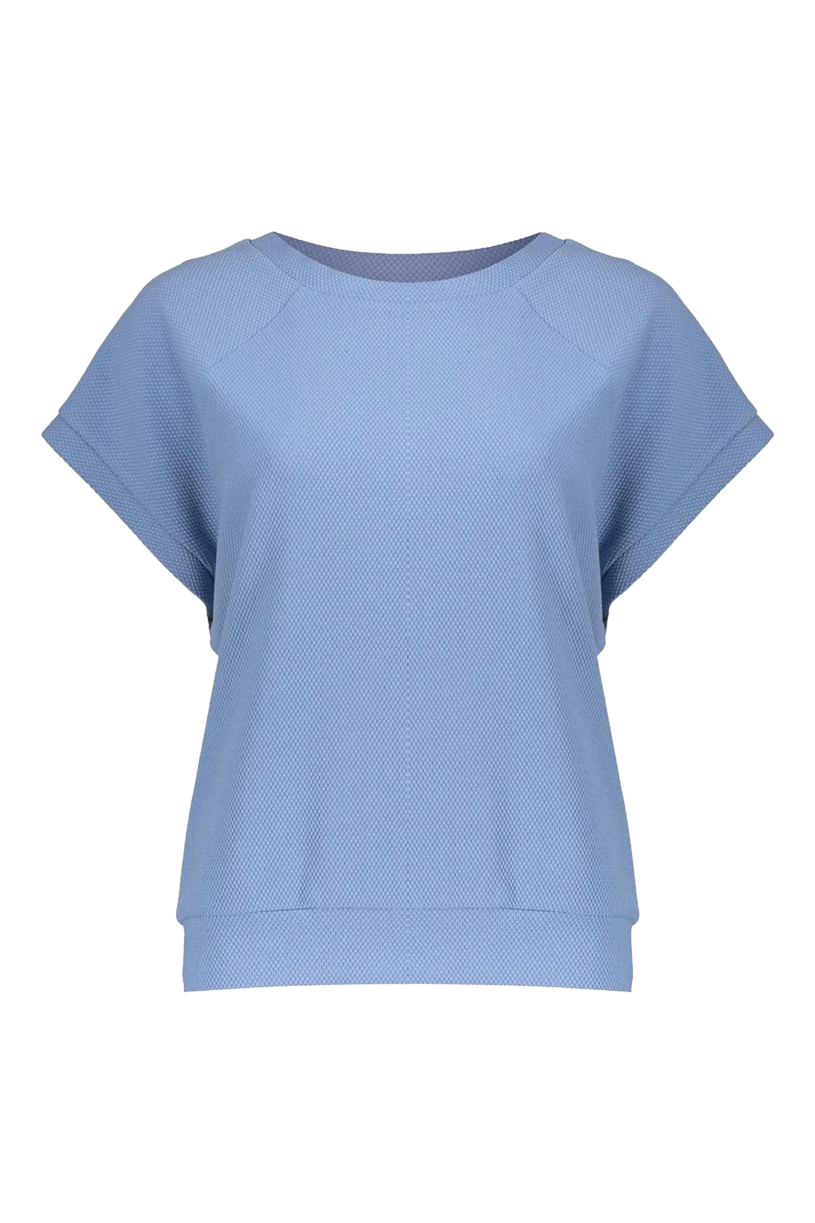 Dames t-shirt korte mouw blauw