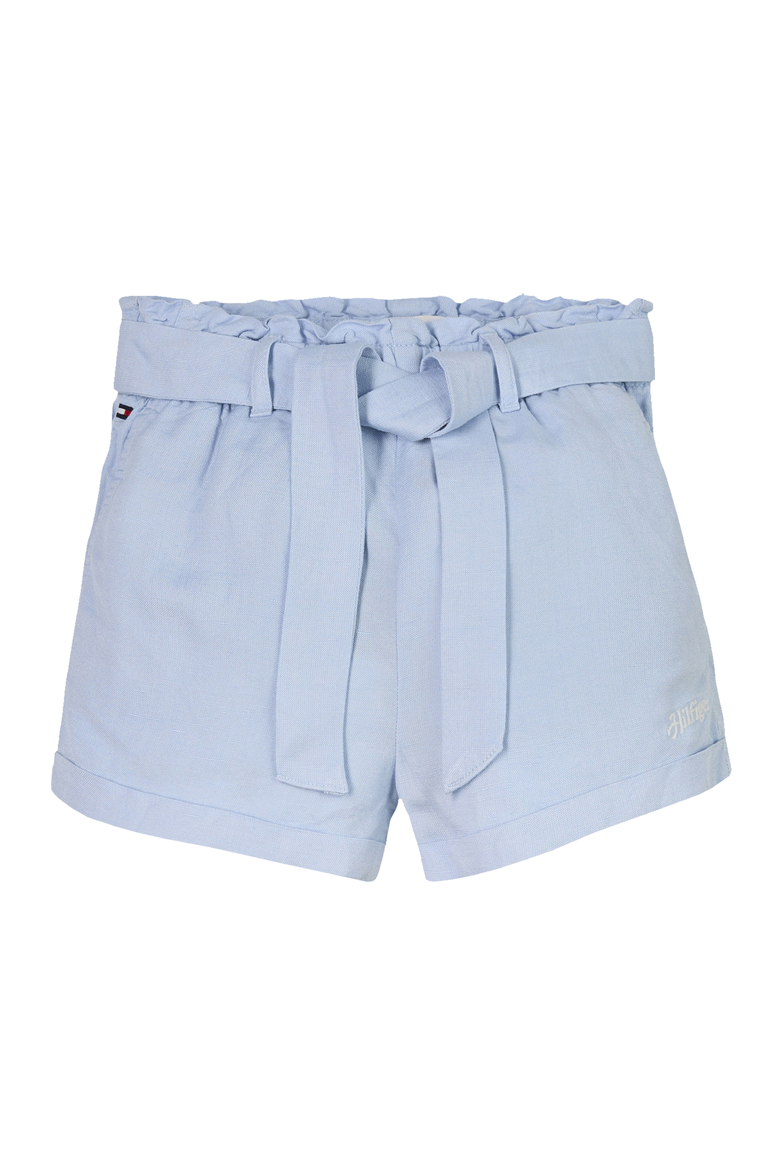 Tommy Hilfiger Linen pull on short Blauw-1 1