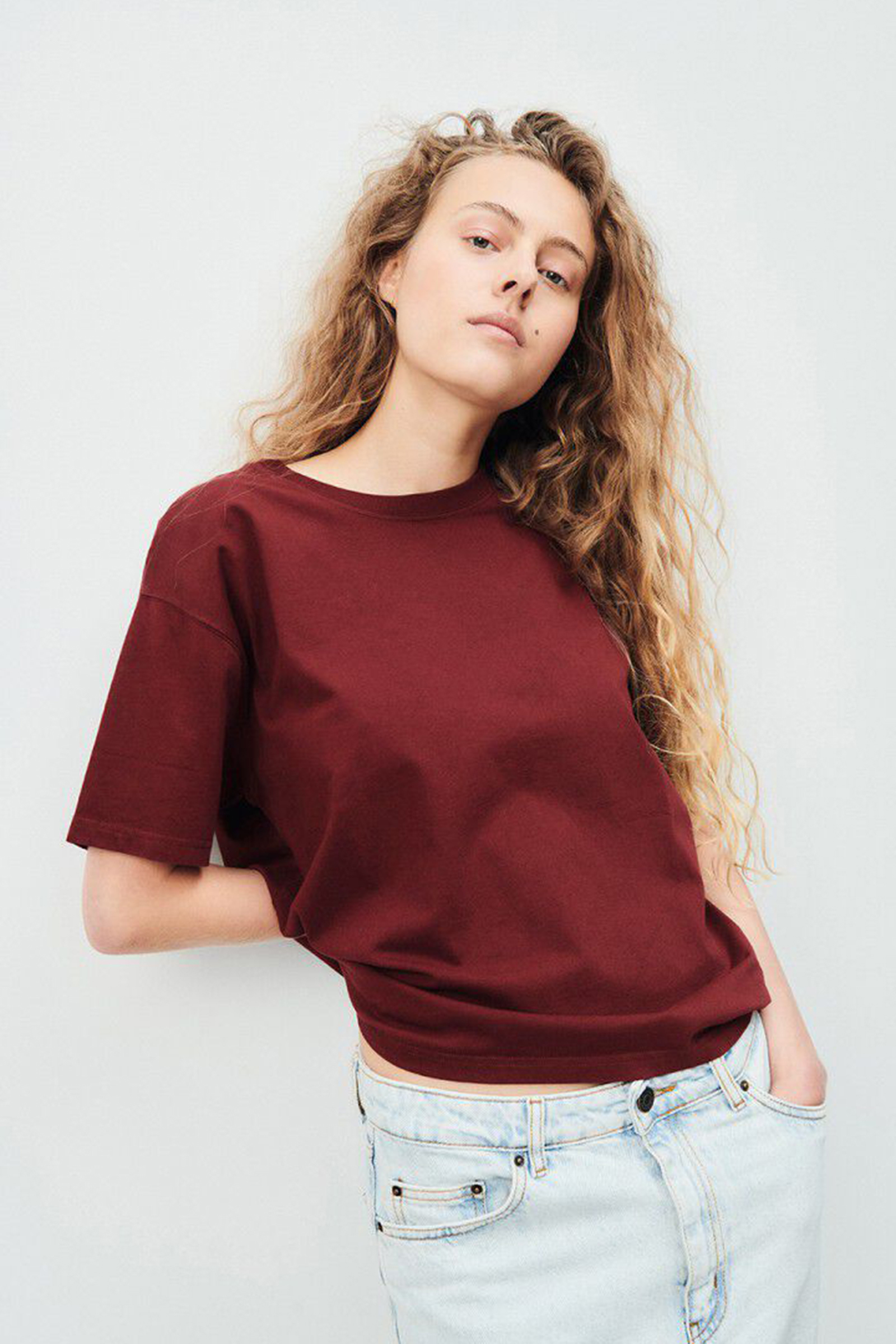 Dames t-shirt korte mouw rood