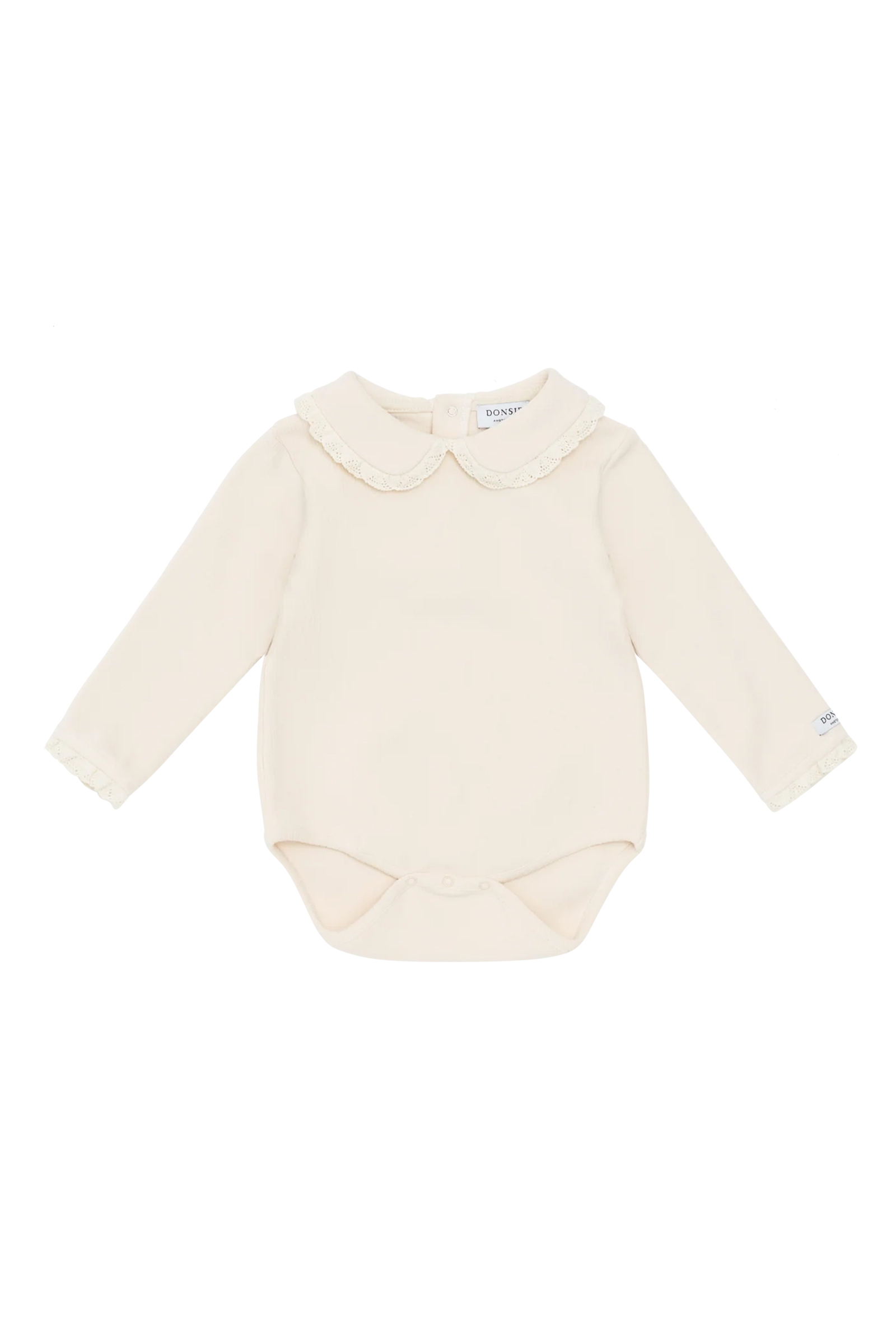 Baby romper lange mouw rose