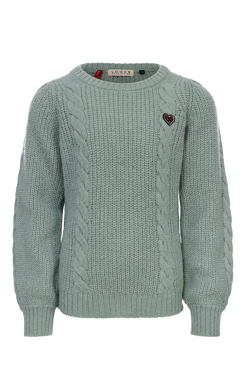 LOOXS LITTLE little knitted pullover Groen-1 1