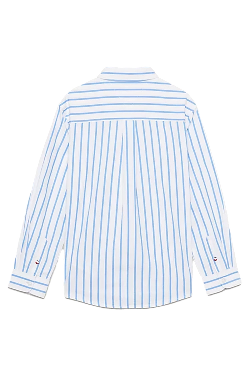 Jongens overhemd lange mouw blauw