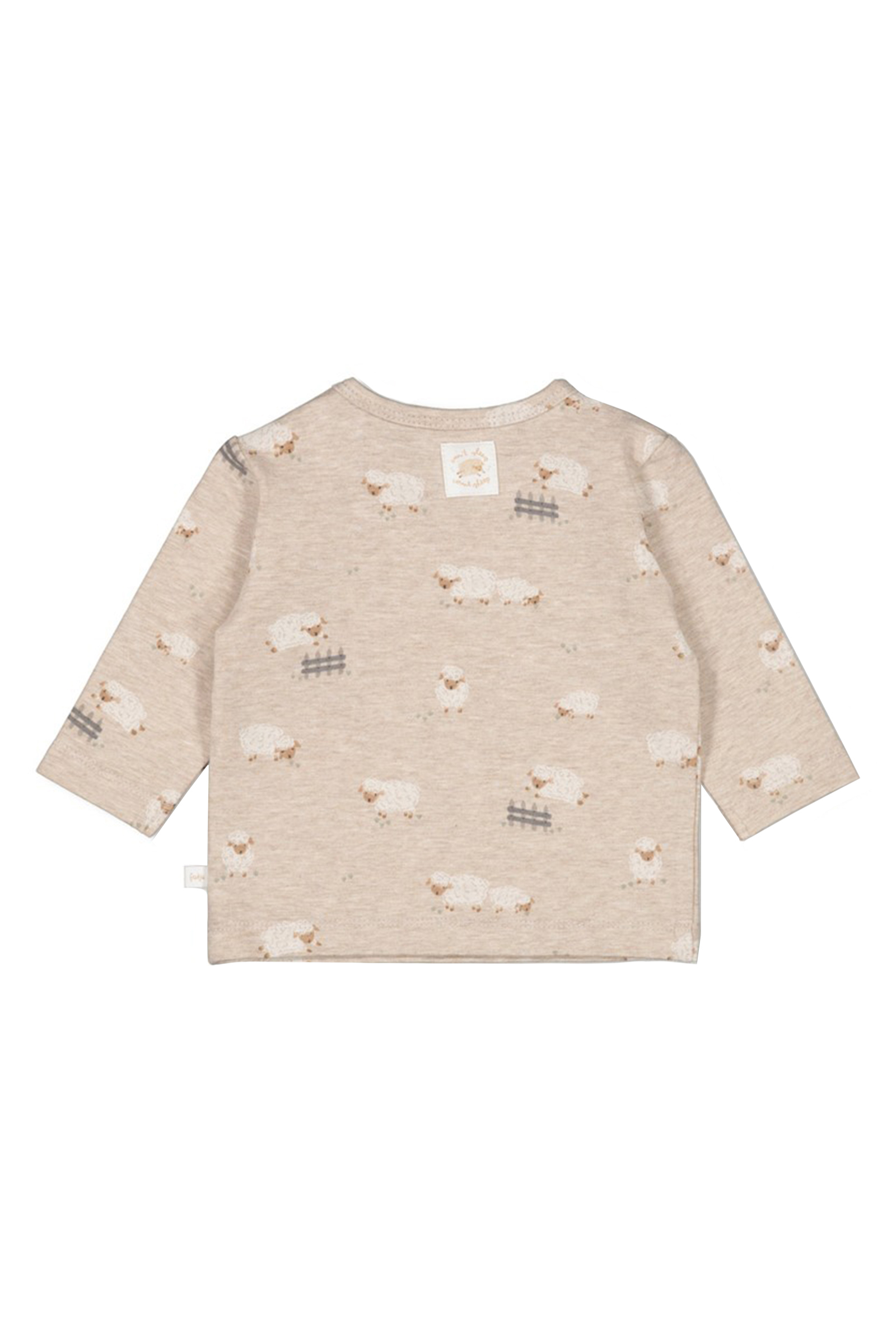 Baby t-shirt lange mouw bruin