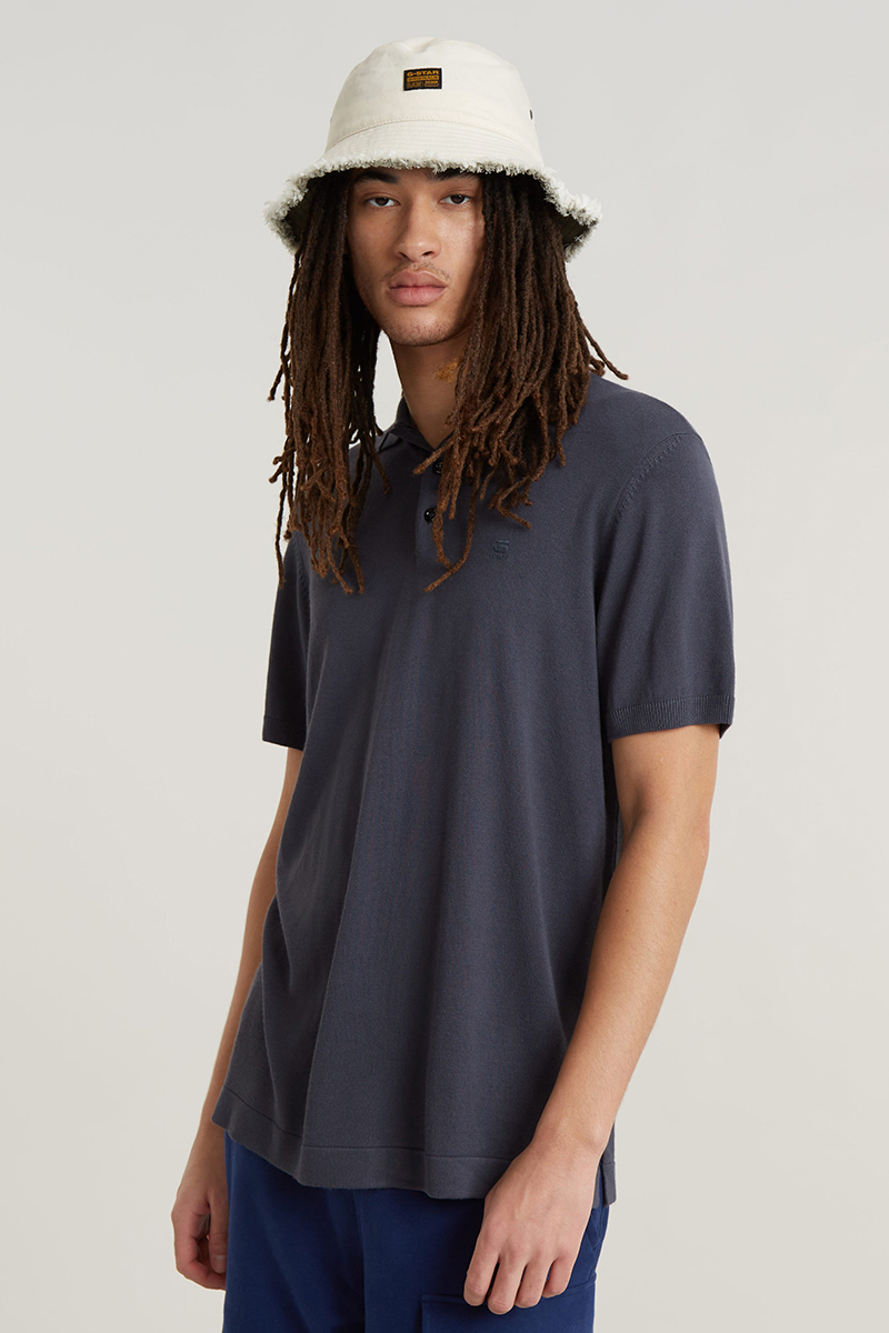 G-Star Knitted polo Grijs-1 2