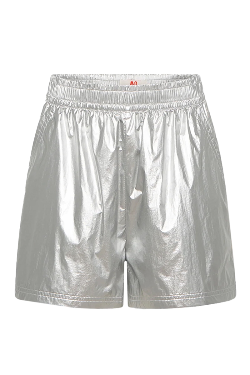 Meisjes short zilver