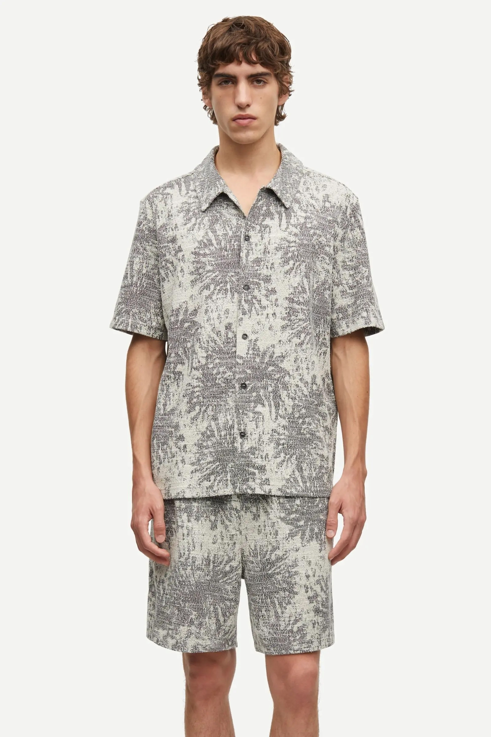 Heren overhemd km casual bruin