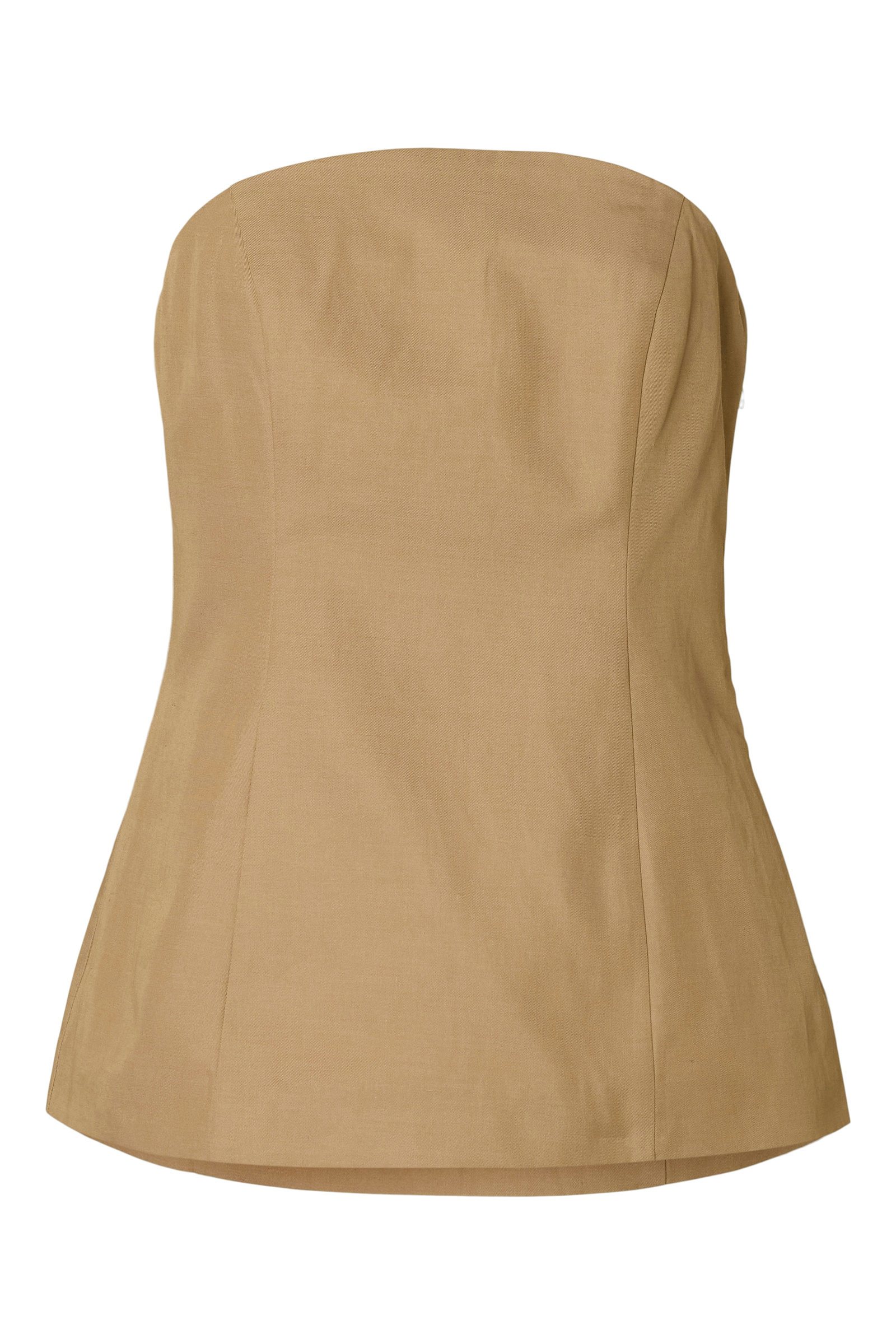 Selected SLFBRI BUSTIER TOP 215630-Sepia Tint 1